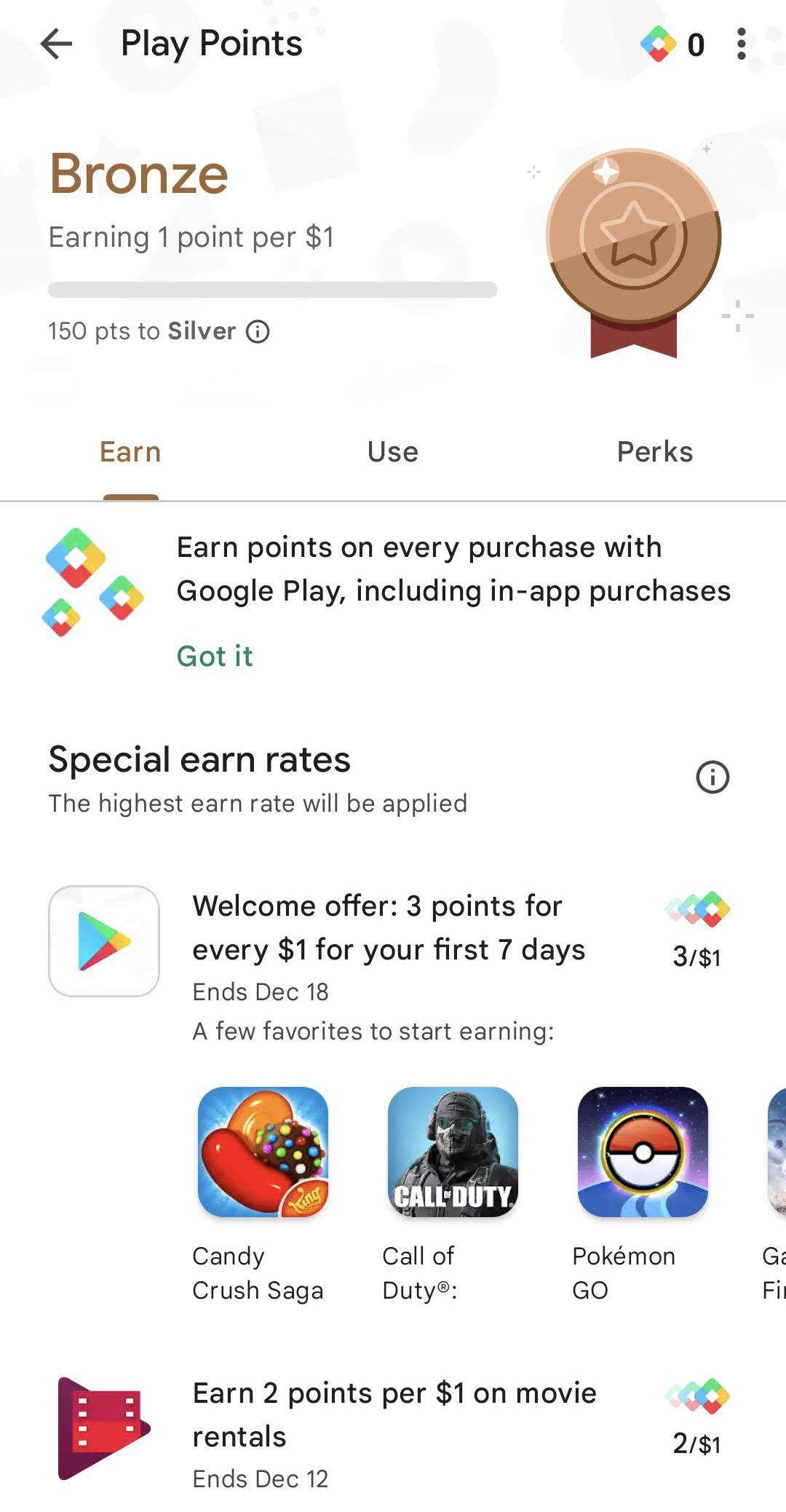 Google Play store on Android