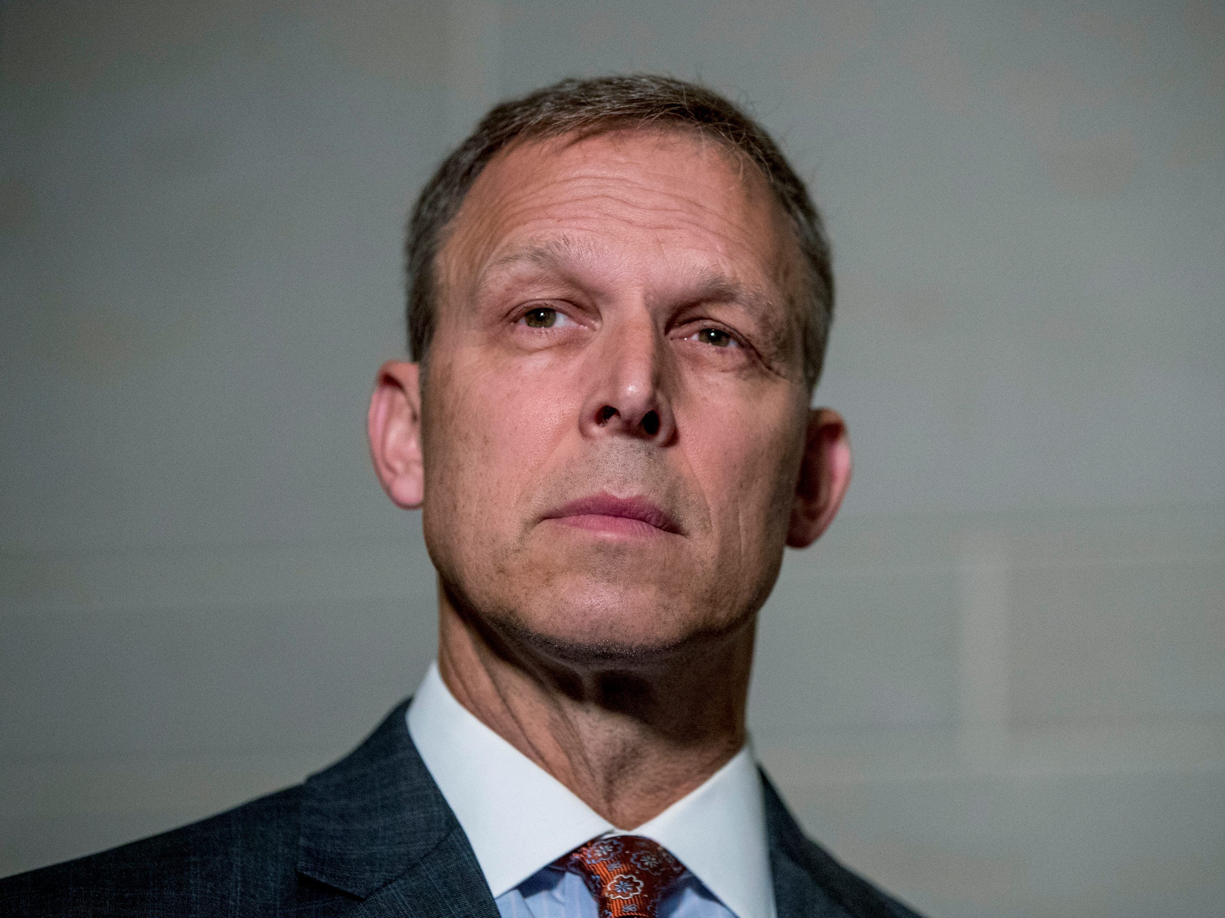 In this Oct. 8, 2019 file photo, Rep. Scott Perry, R-Pa. from Pennsylvania's 10th U.S. Congressional District, appears before reporters on Capitol Hill in Washington. Perry is running for re-election in 2020.