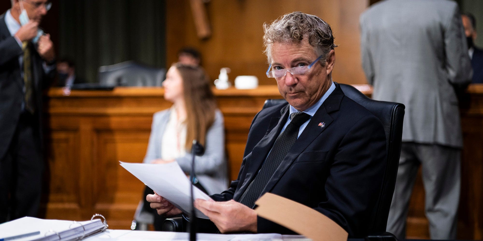 Sen. Rand Paul at a Senate hearing