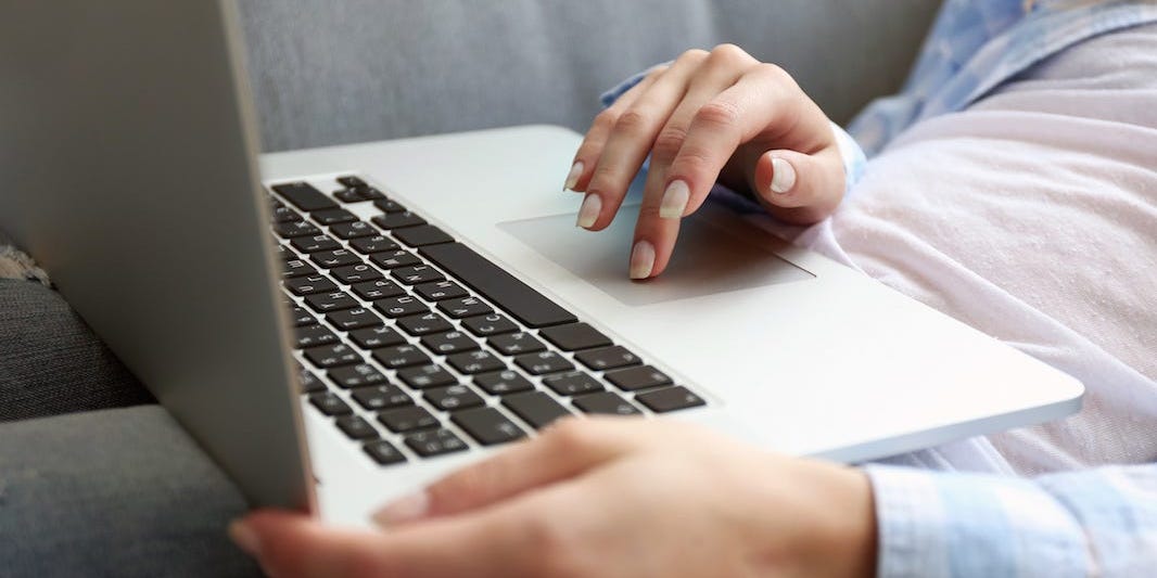 Woman on laptop