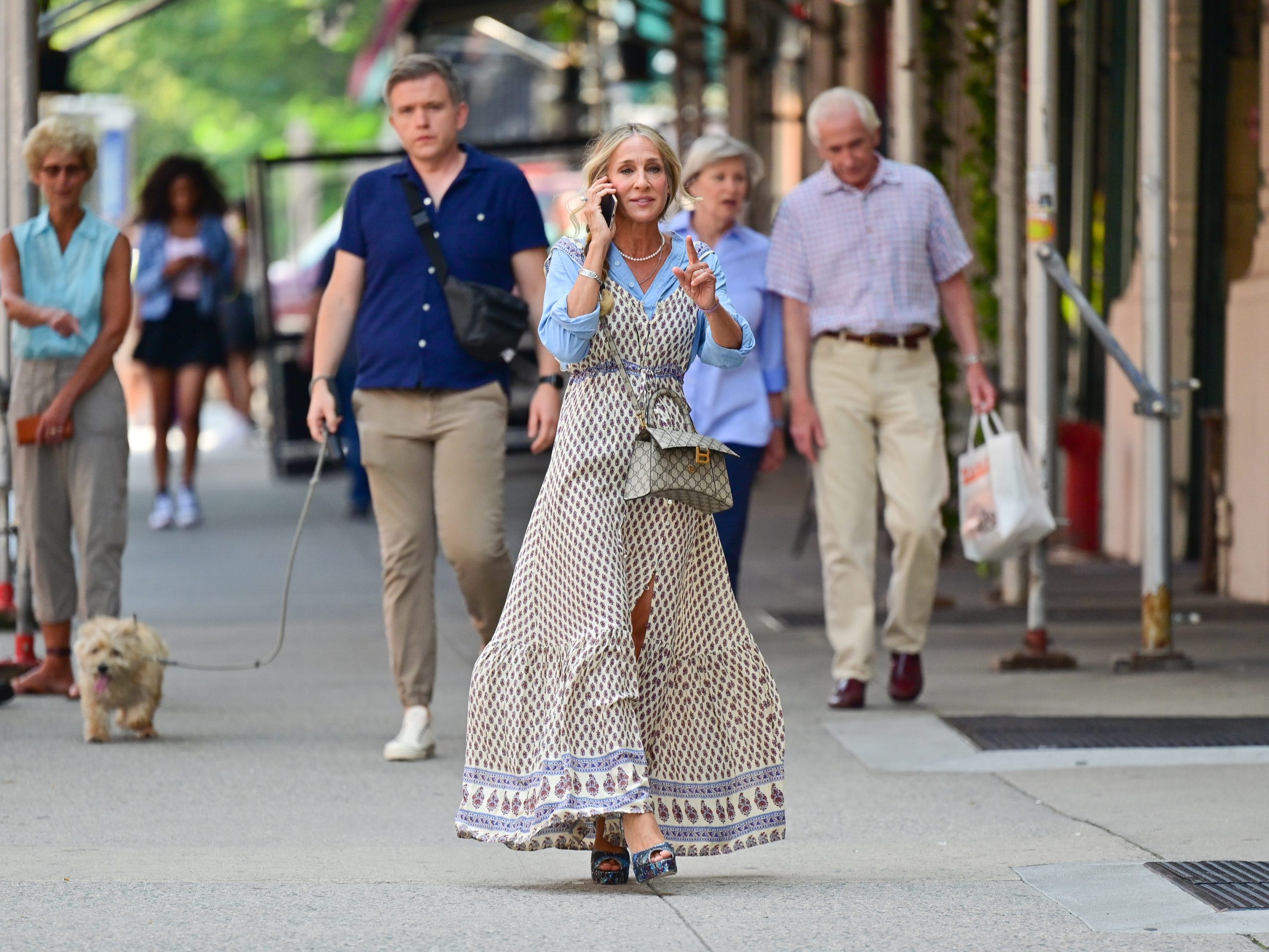 Sarah Jessica Parker seen on the set of "And Just Like That..."