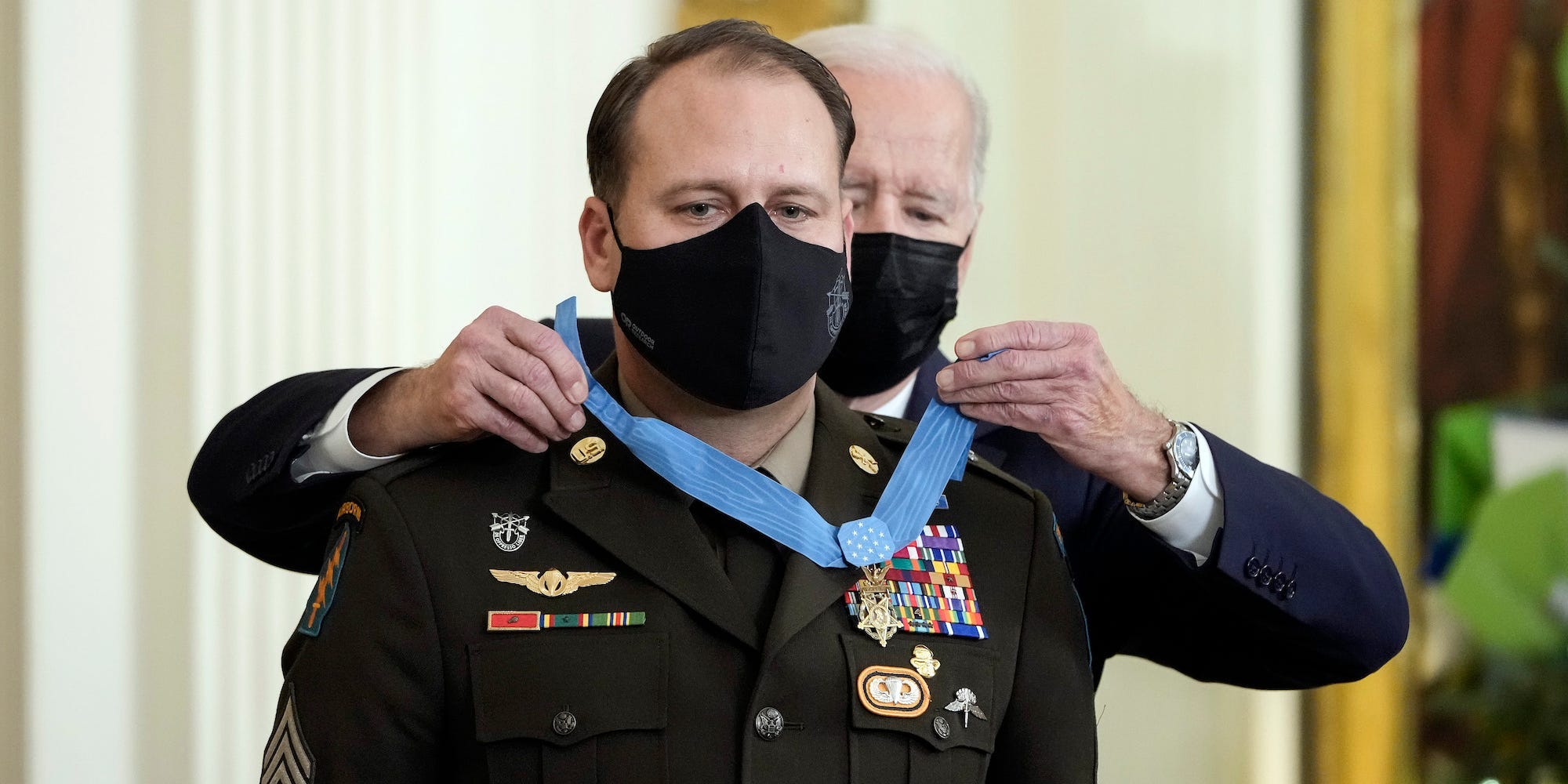 Joe Biden awards Medal of Honor to Earl Plumlee