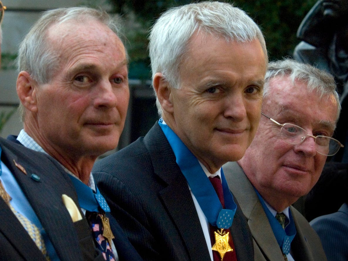 Medal of Honor Harvey C. Barnum, Thomas R. Norris, Bob Kerrey, and Thomas G. Kelley