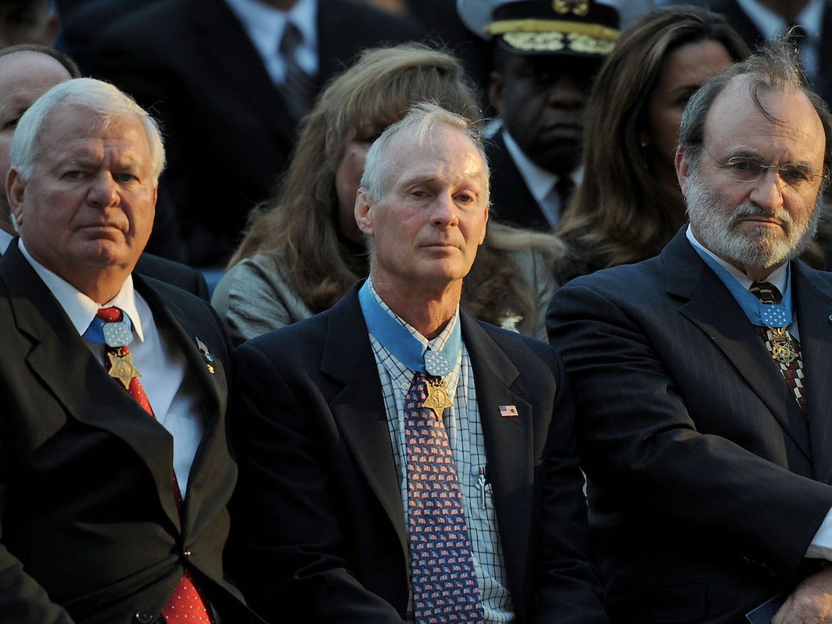 Medal of Honor Michael Thornton, Thomas Norris, Brian M. Thacker, and Harvey Barnum