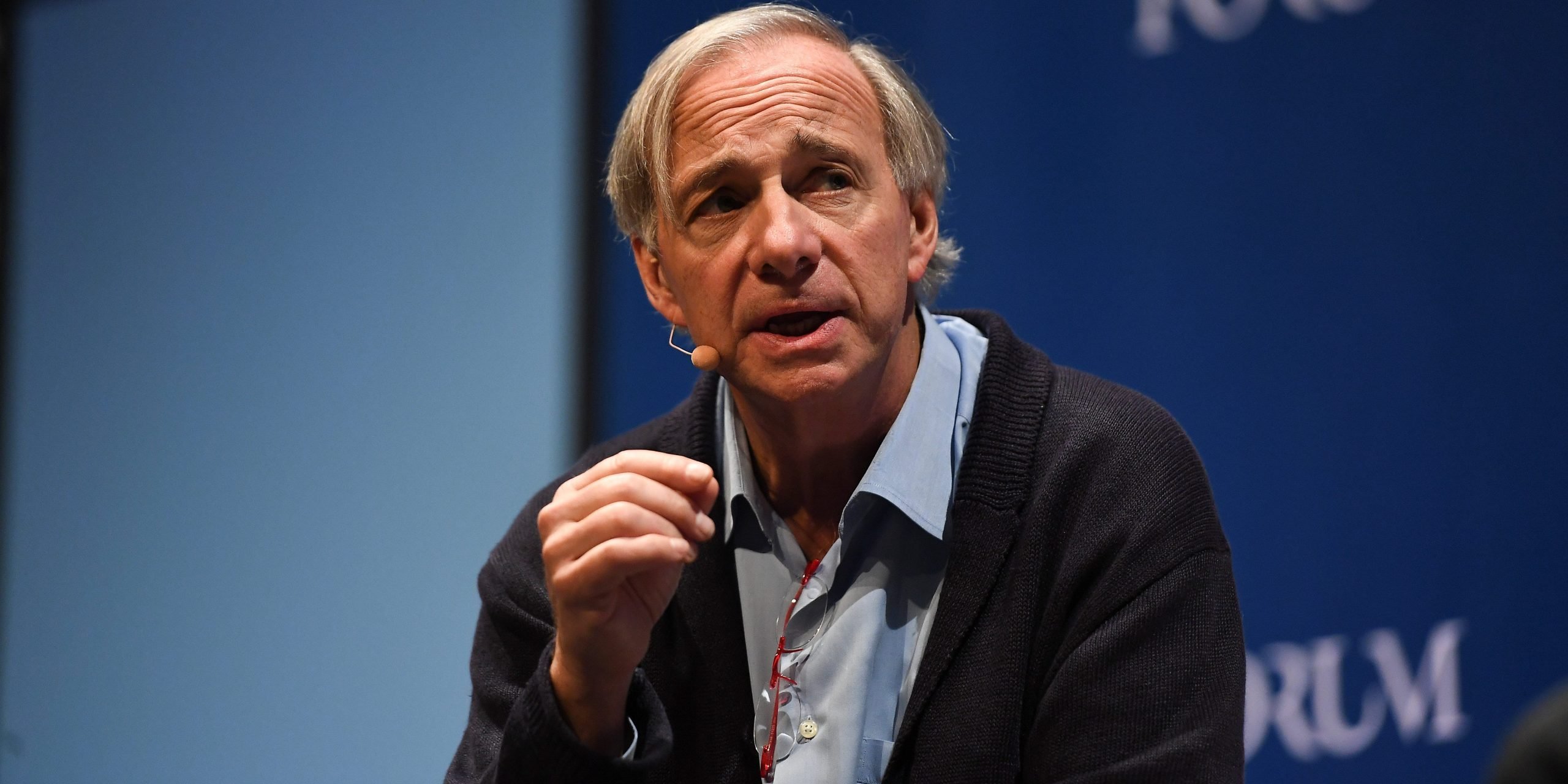 Ray Dalio on the Forum stage during day two of Web Summit 2018.