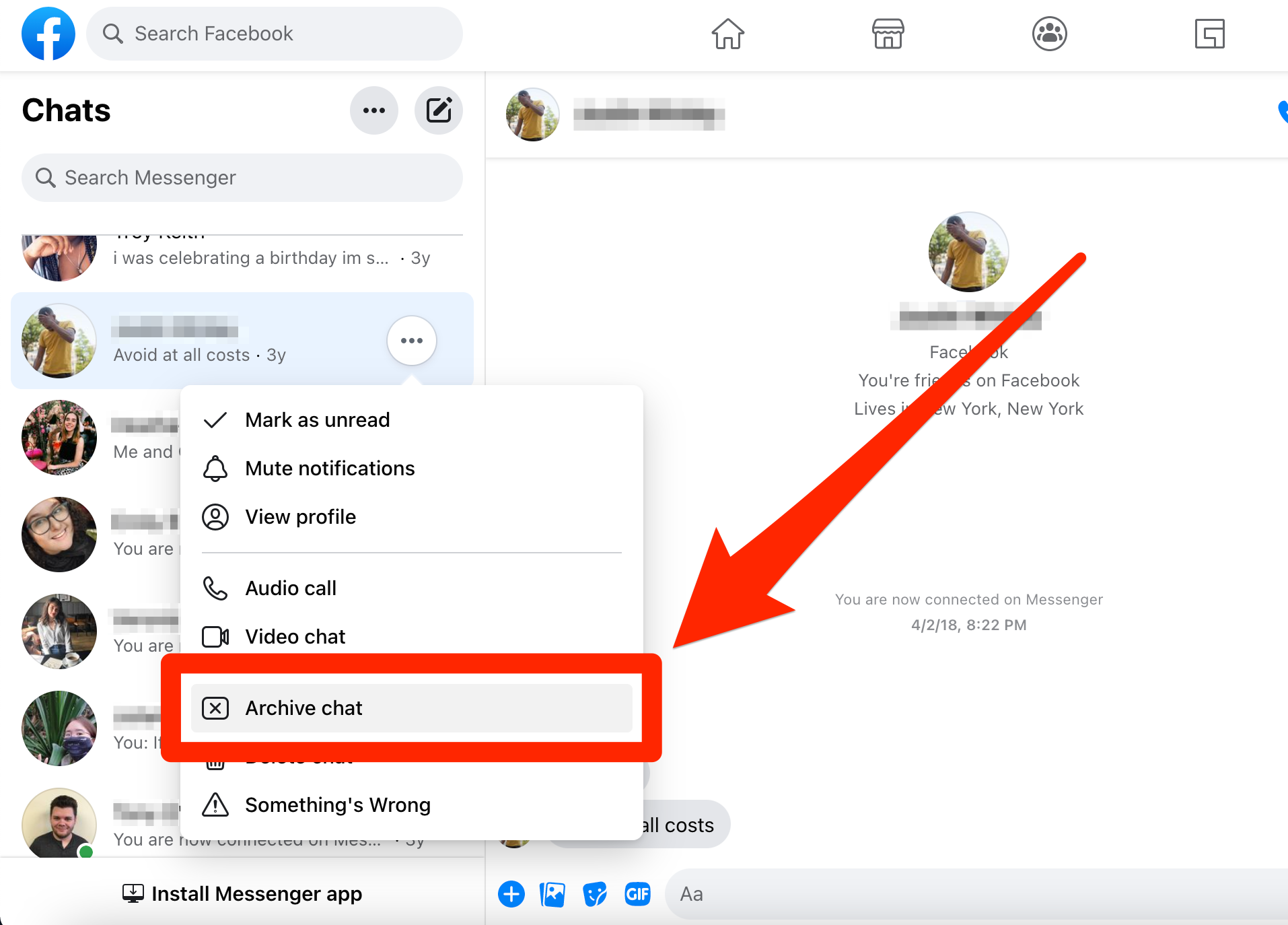 How to archive conversations on Facebook Messenger and see your archived messages