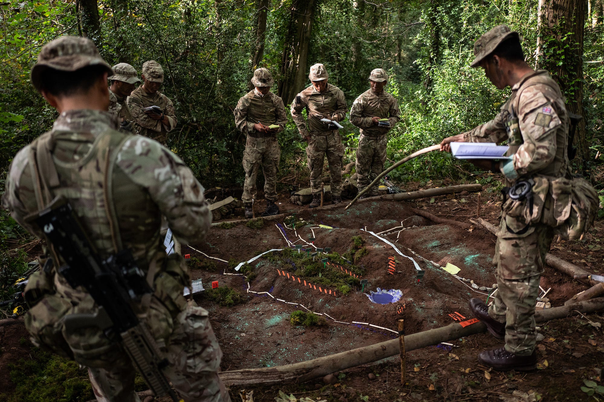 British Gurkhas soldiers in Brecon Beacons National Park