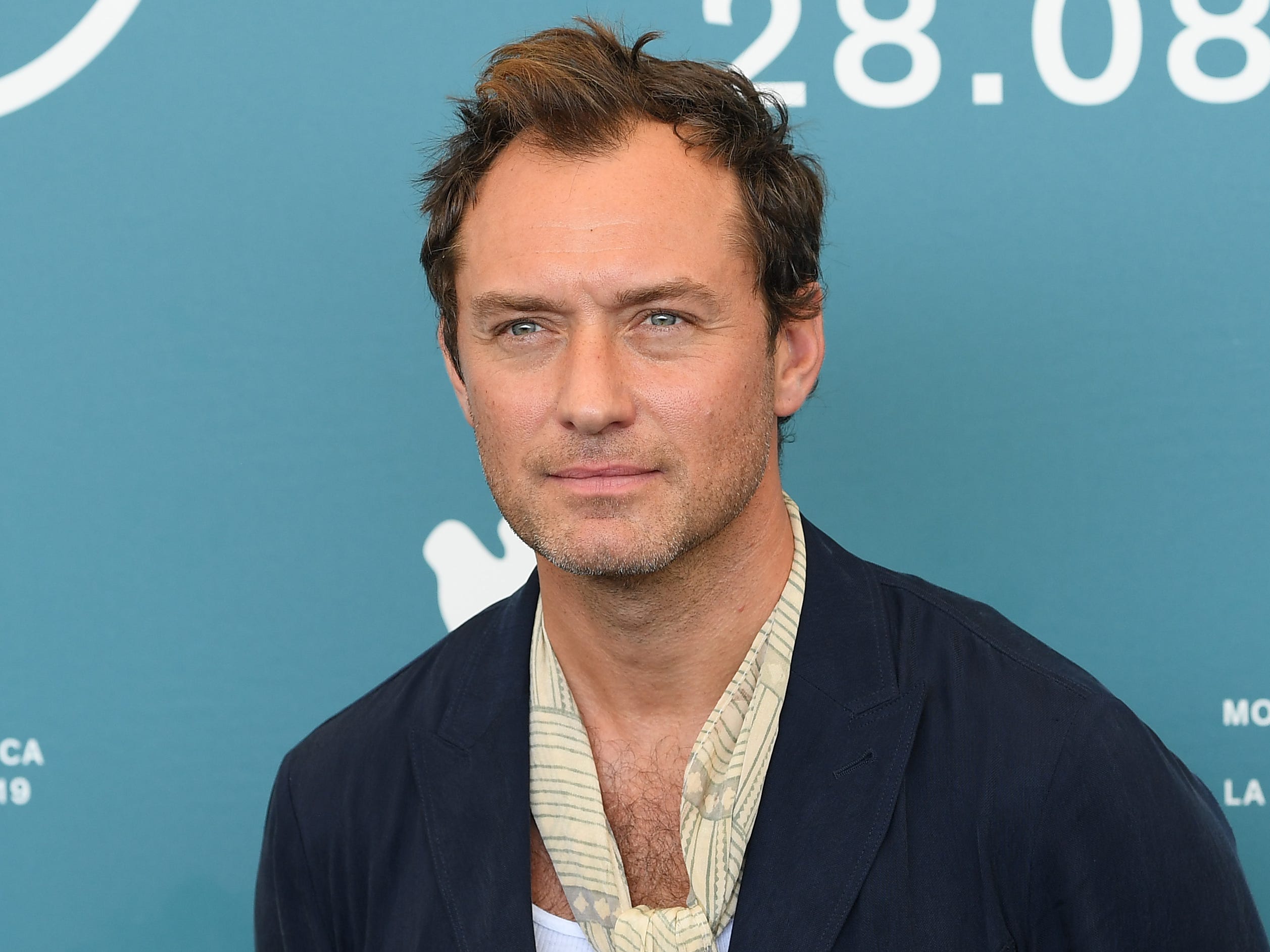 Jude Law attends "The New Pope" photocall during the 76th Venice Film Festival at Sala Grande on September 01, 2019 in Venice, Italy.