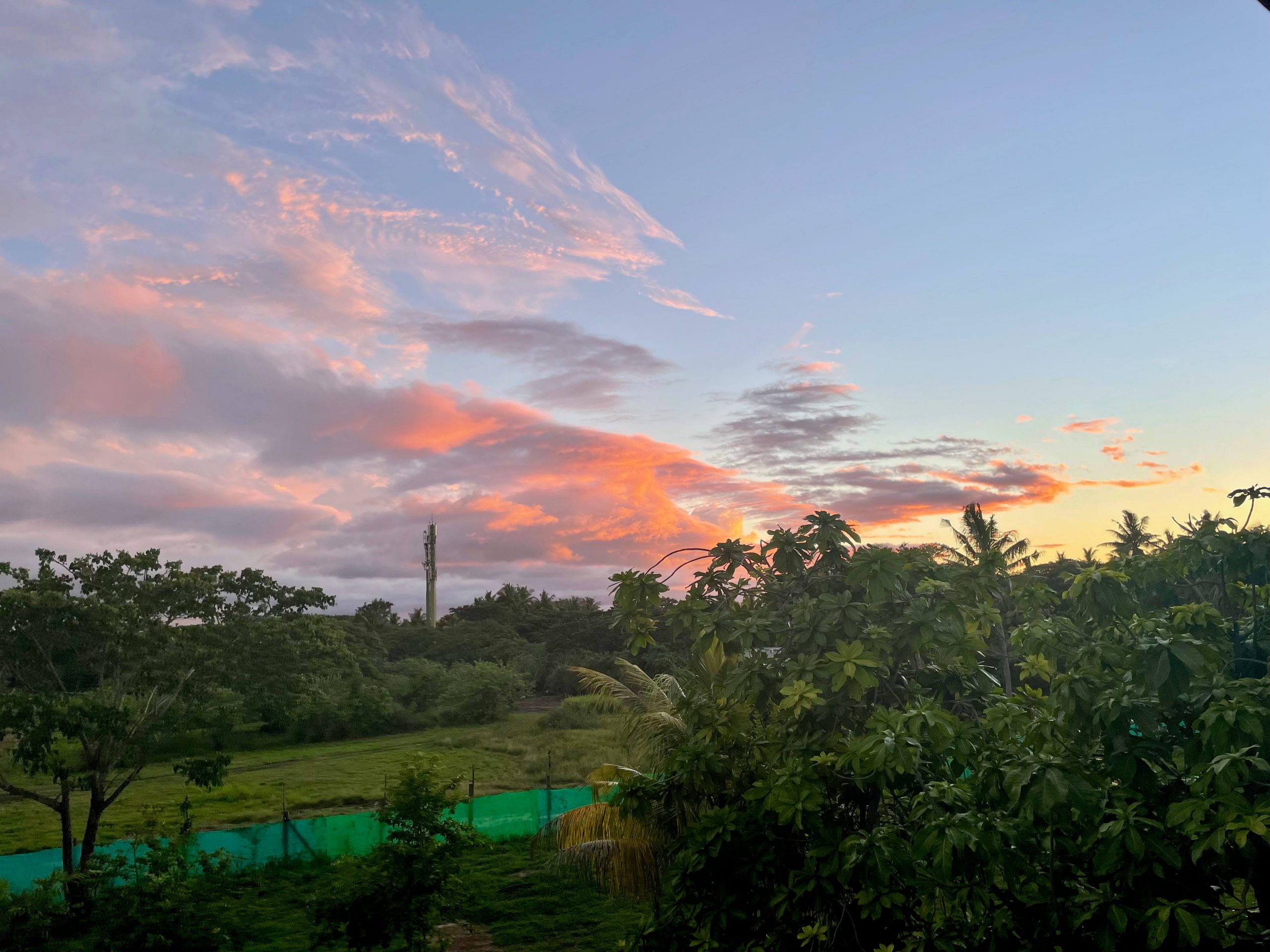 Sunset at the Sofitel Fiji in Port Denauru