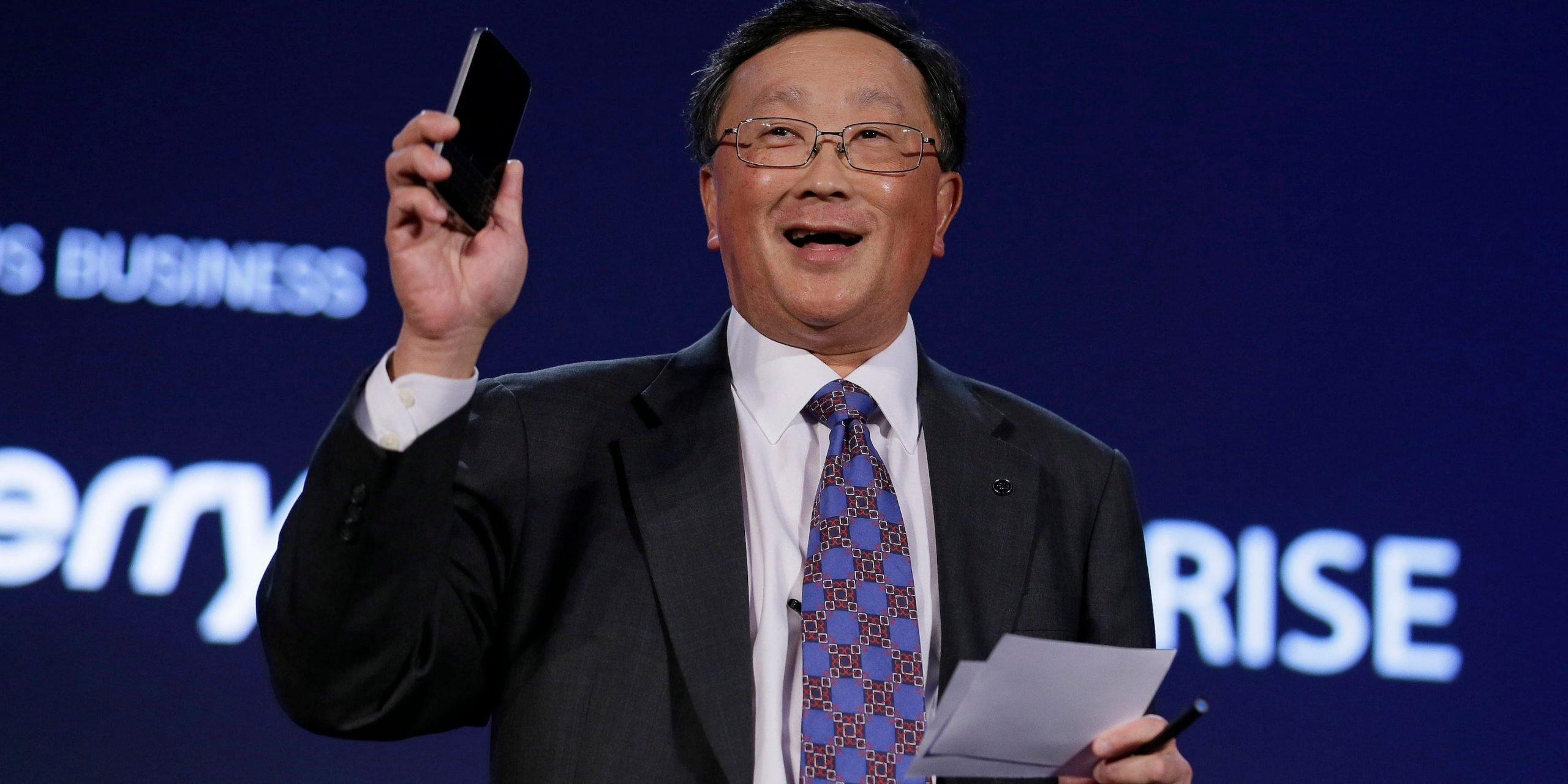 BlackBerry CEO John Chen, seen in 2015