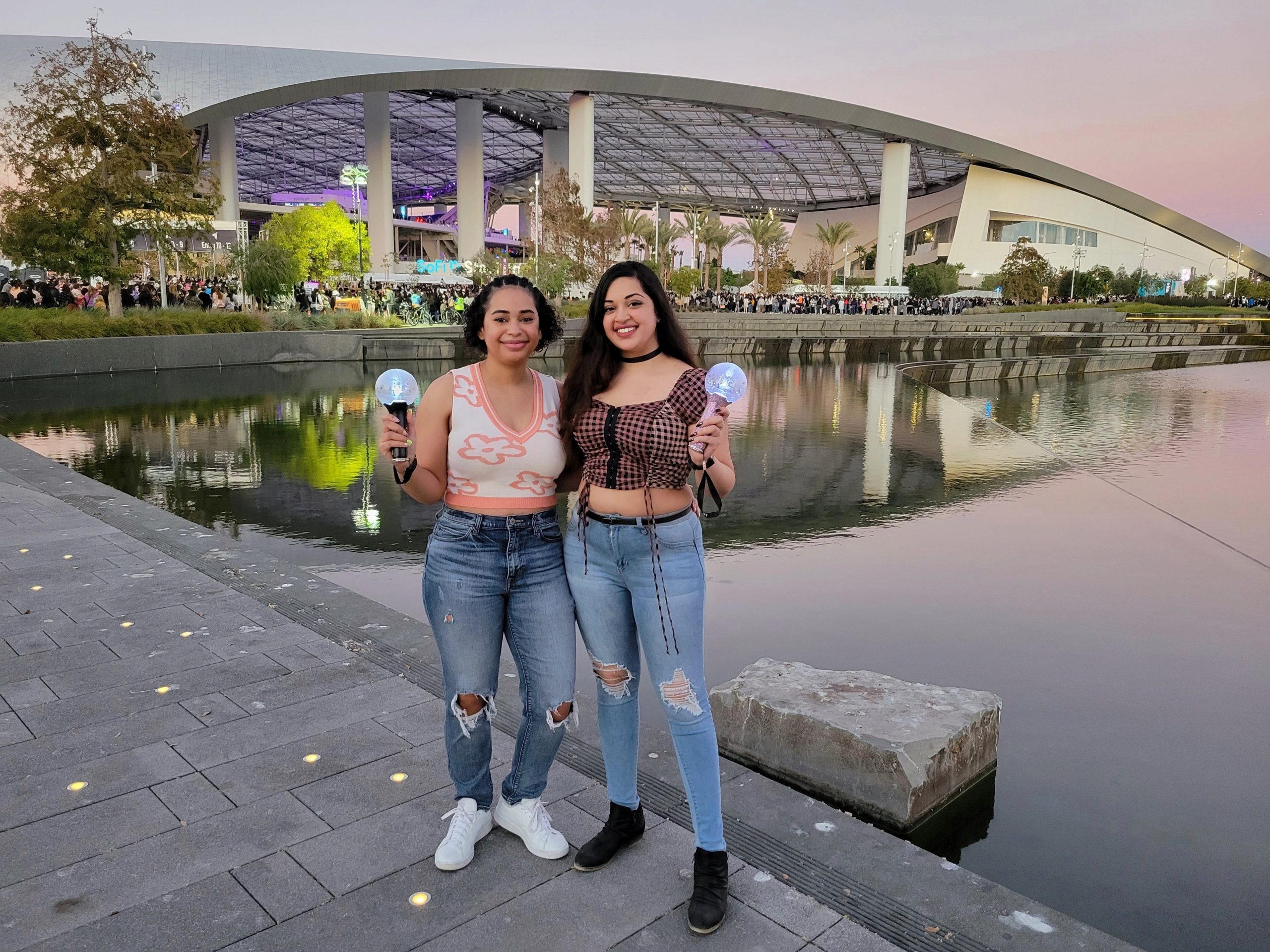Yati Sanghvi and friend at the BTS concert