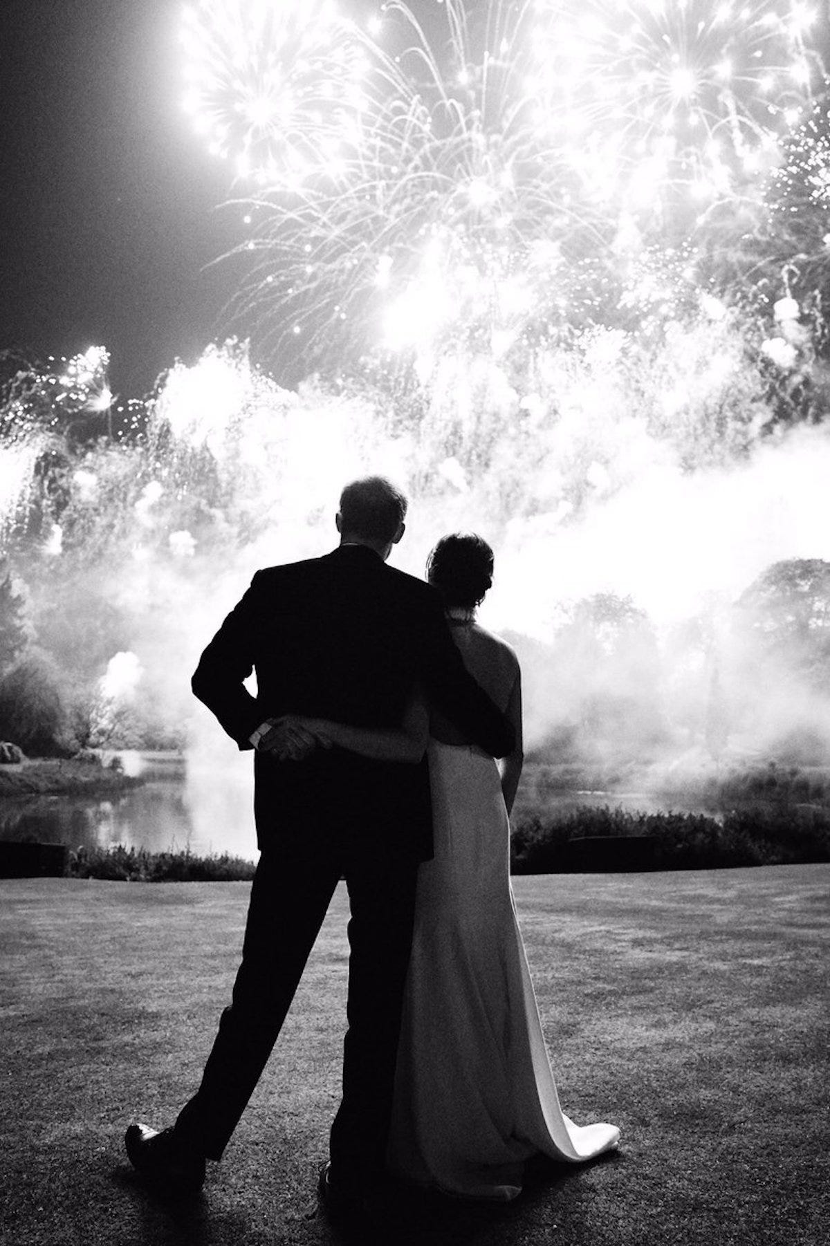 Prince Harry and Meghan Markle's 2018 holiday card was a picture from their wedding reception.