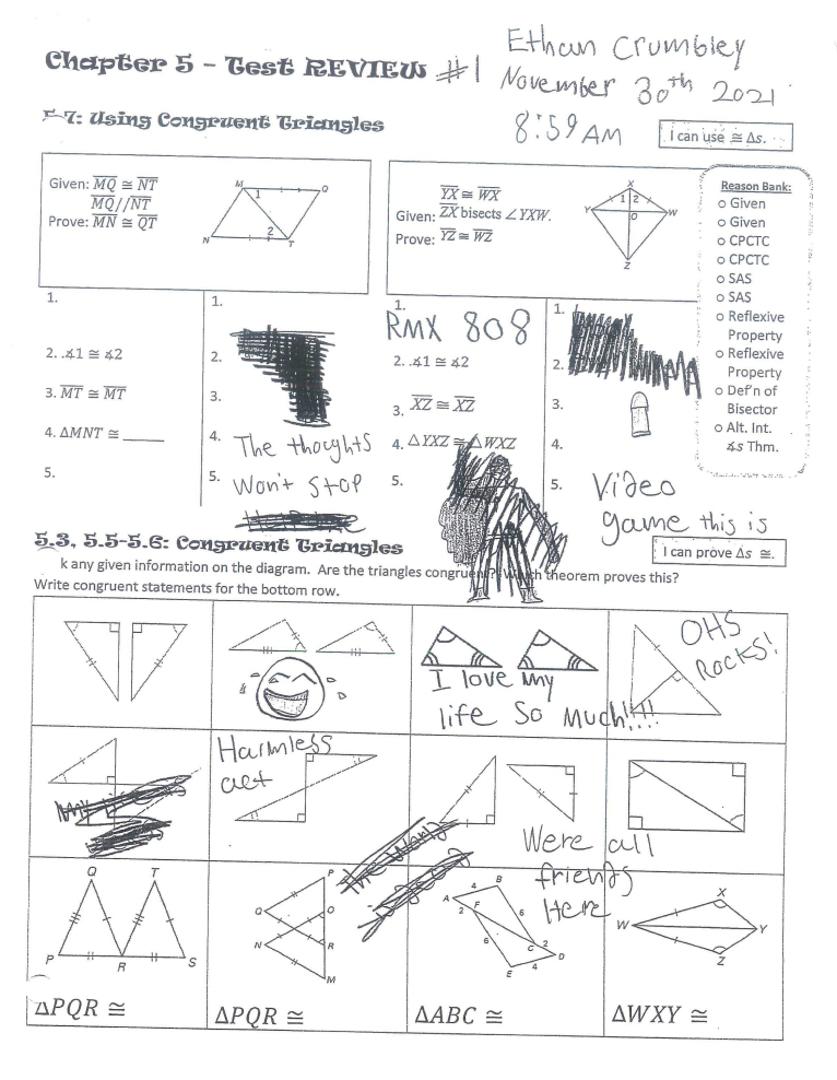 Drawings made by Oxford High School shooting suspect Ethan Crumbley hours before the attack took place.