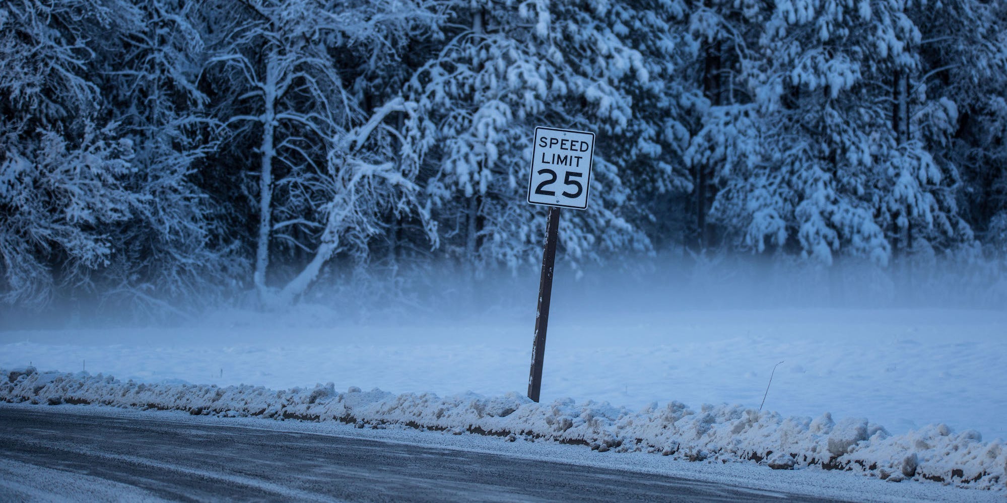 Trees in a meadow are coated in white after a major Pacific storm dumps a foot of in snow in Yosemite Valley (4,000 feet above sea leval) and 8-10 feet of powder in the higher elevations of the Park and along the Sierra Nevada crest on December 16, 2021, in Yosemite National Park, California.