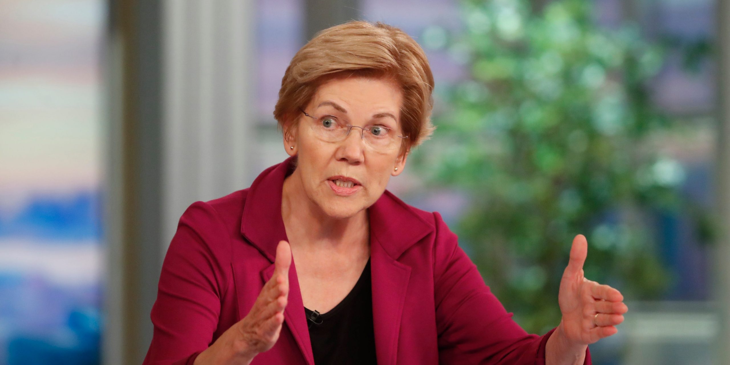 Elizabeth Warren as the guest on The View on ABC, October 12, 2021