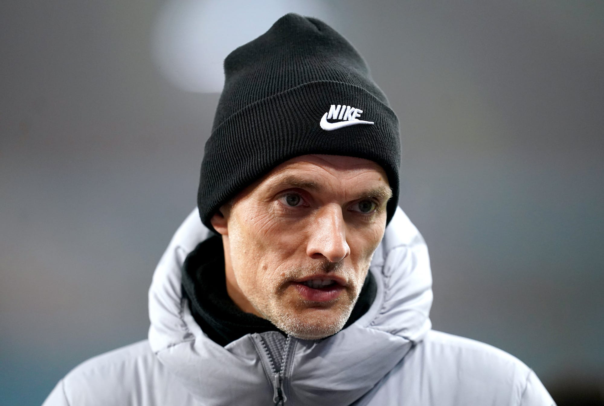 Chelsea manager Thomas Tuchel at the end of the Premier League match at Villa Park, Birmingham