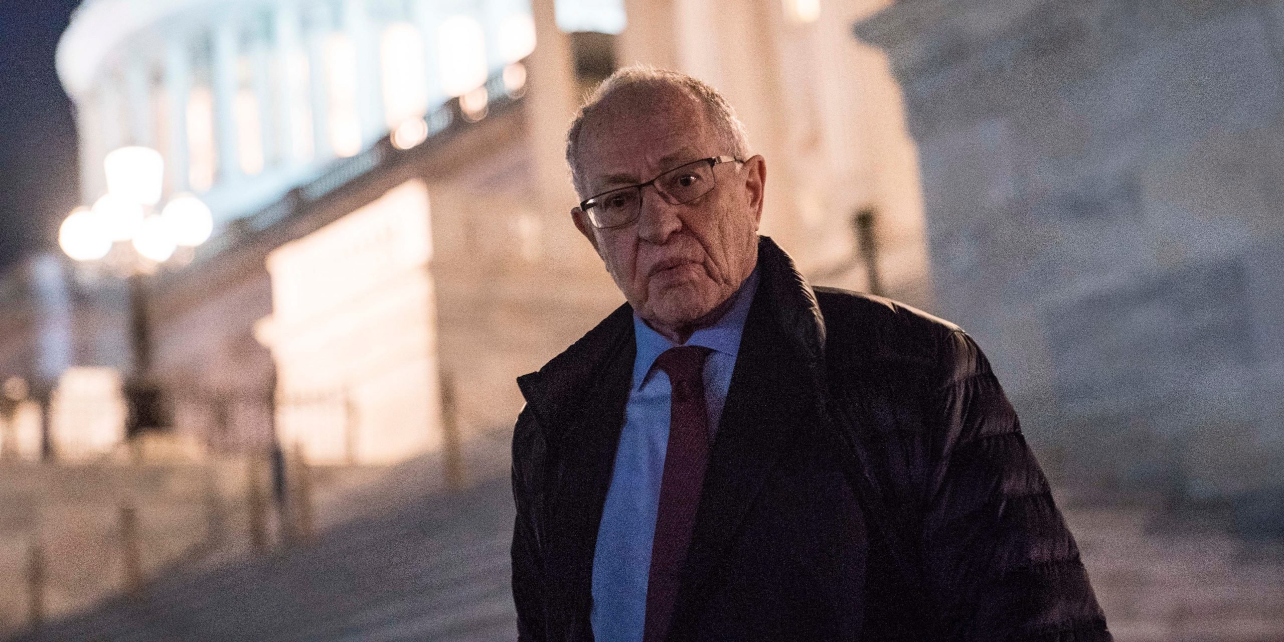 Alan Dershowitz outside Capitol