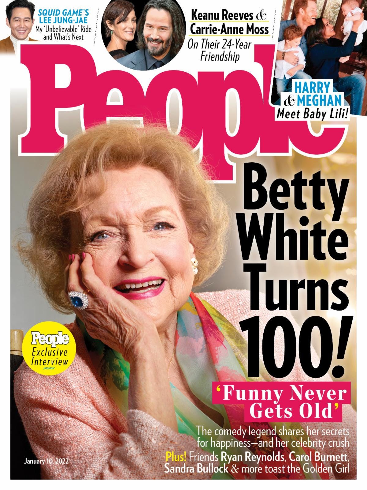 People magazine cover celebrates Betty White's 100th birthday