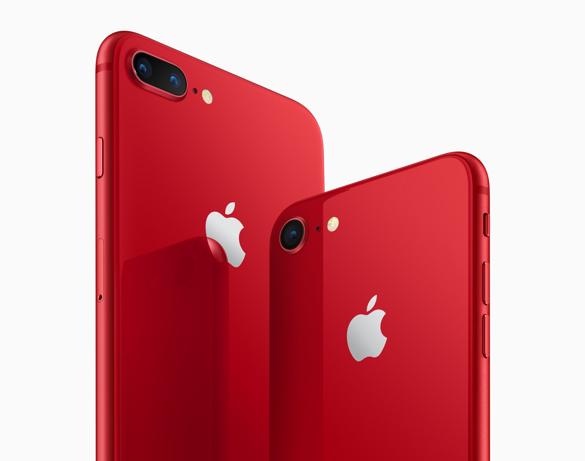 iPhone 8 Product RED. Afbeelding: Apple