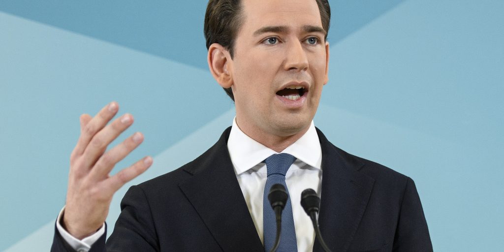 De Oostenrijkse oud-kanselier Sebastian Kurz