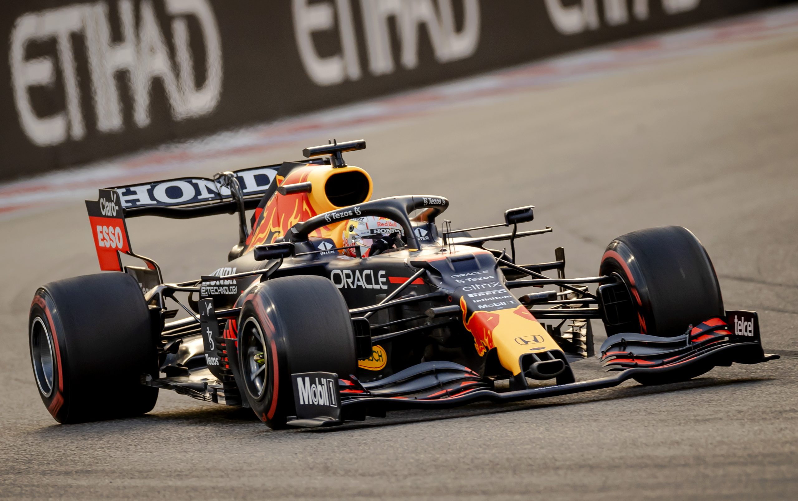Max Verstappen van Red Bull Racing tijdens de Grand Prix van Abu Dhabi. Foto: ANP