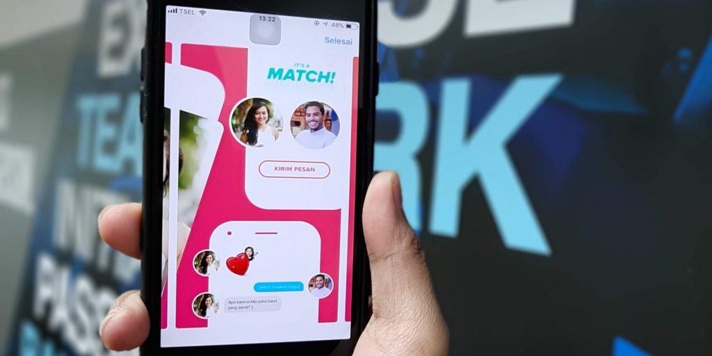 Dating app op een iPhone