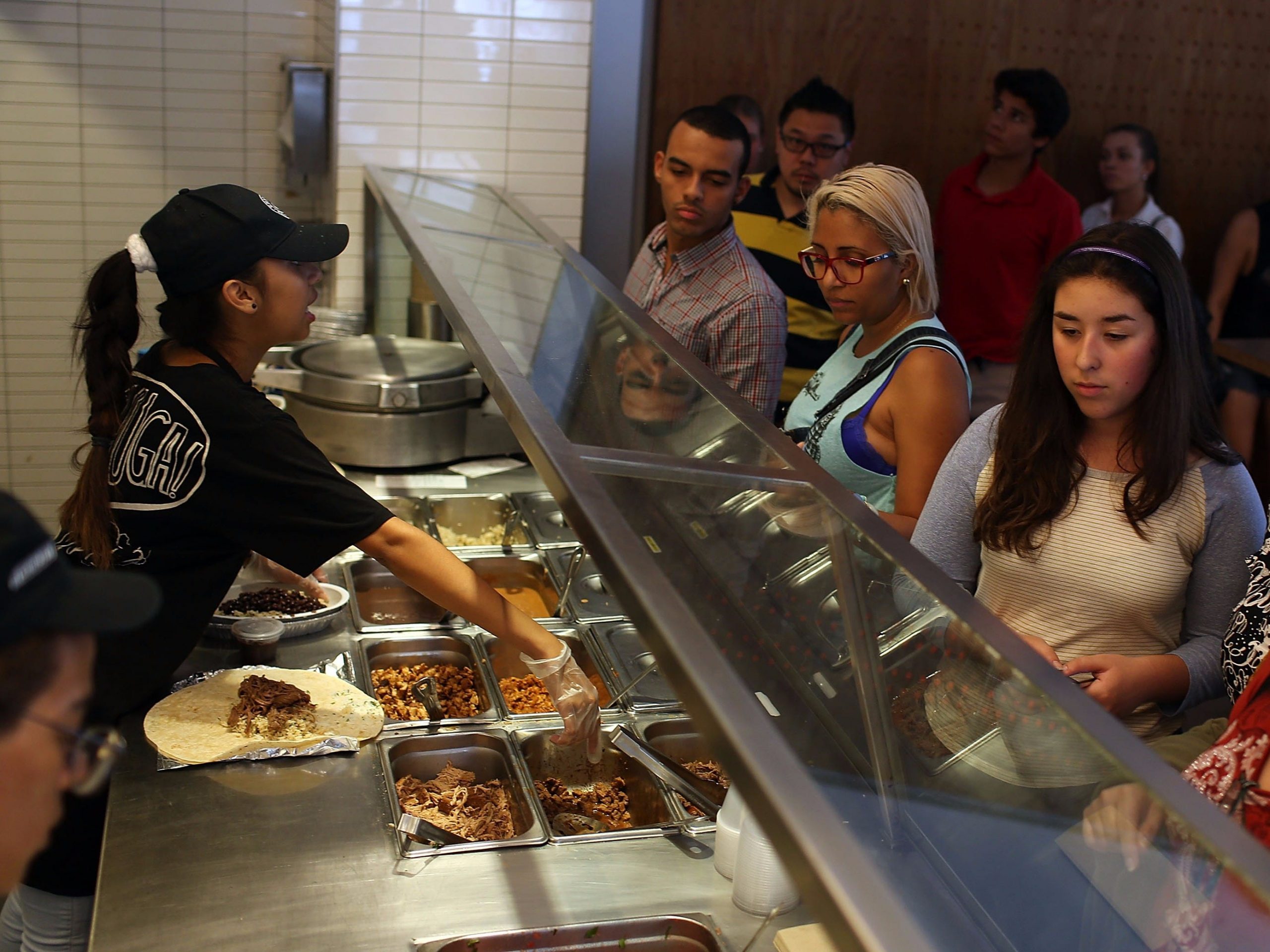 Chipotle workers