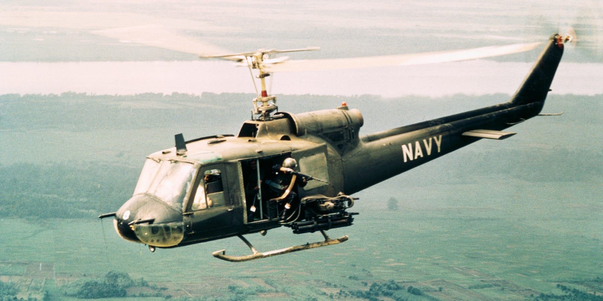 UH-1B Huey helicopter gunship