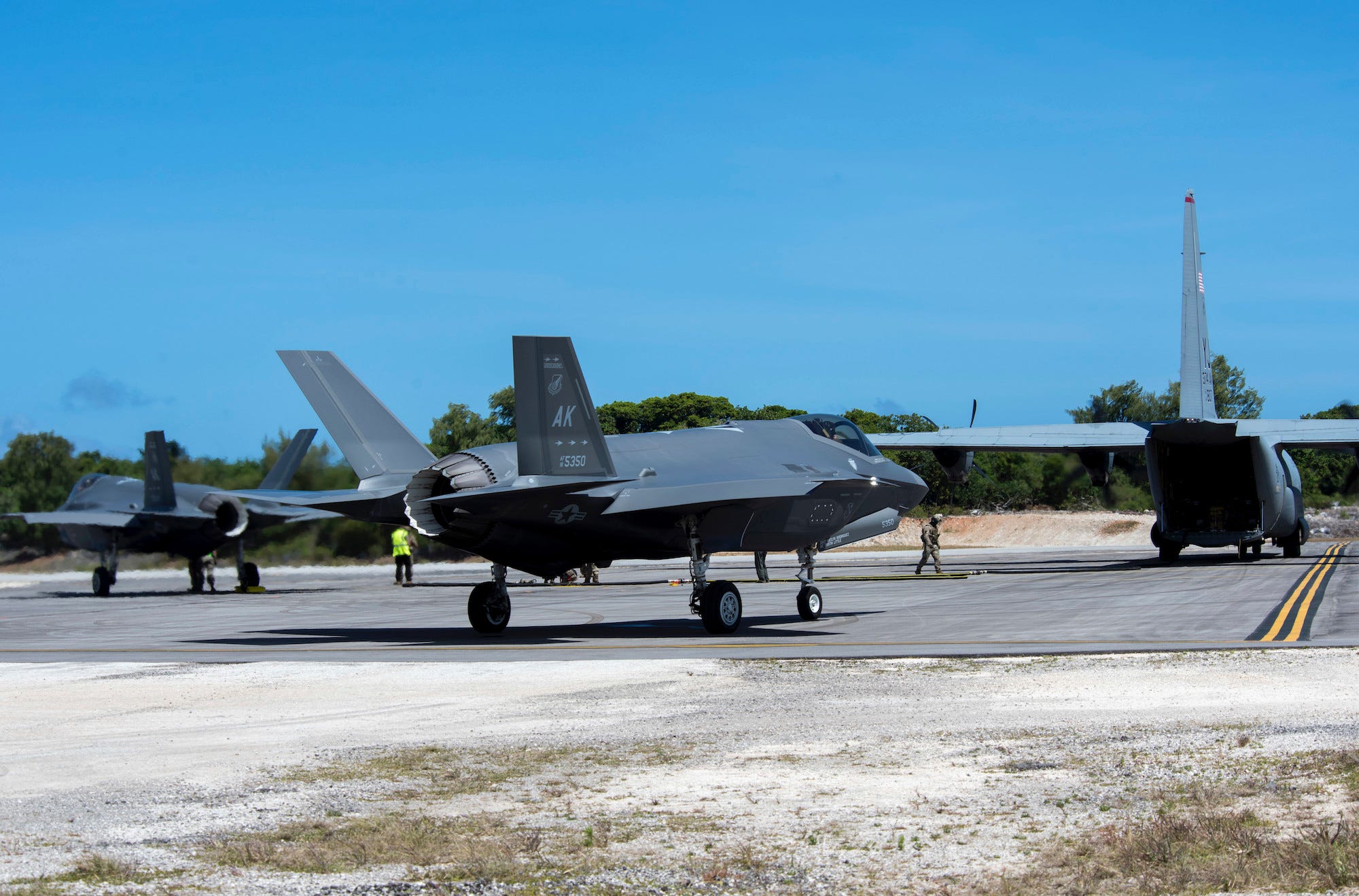 Air Force F-35 C-130J Guam