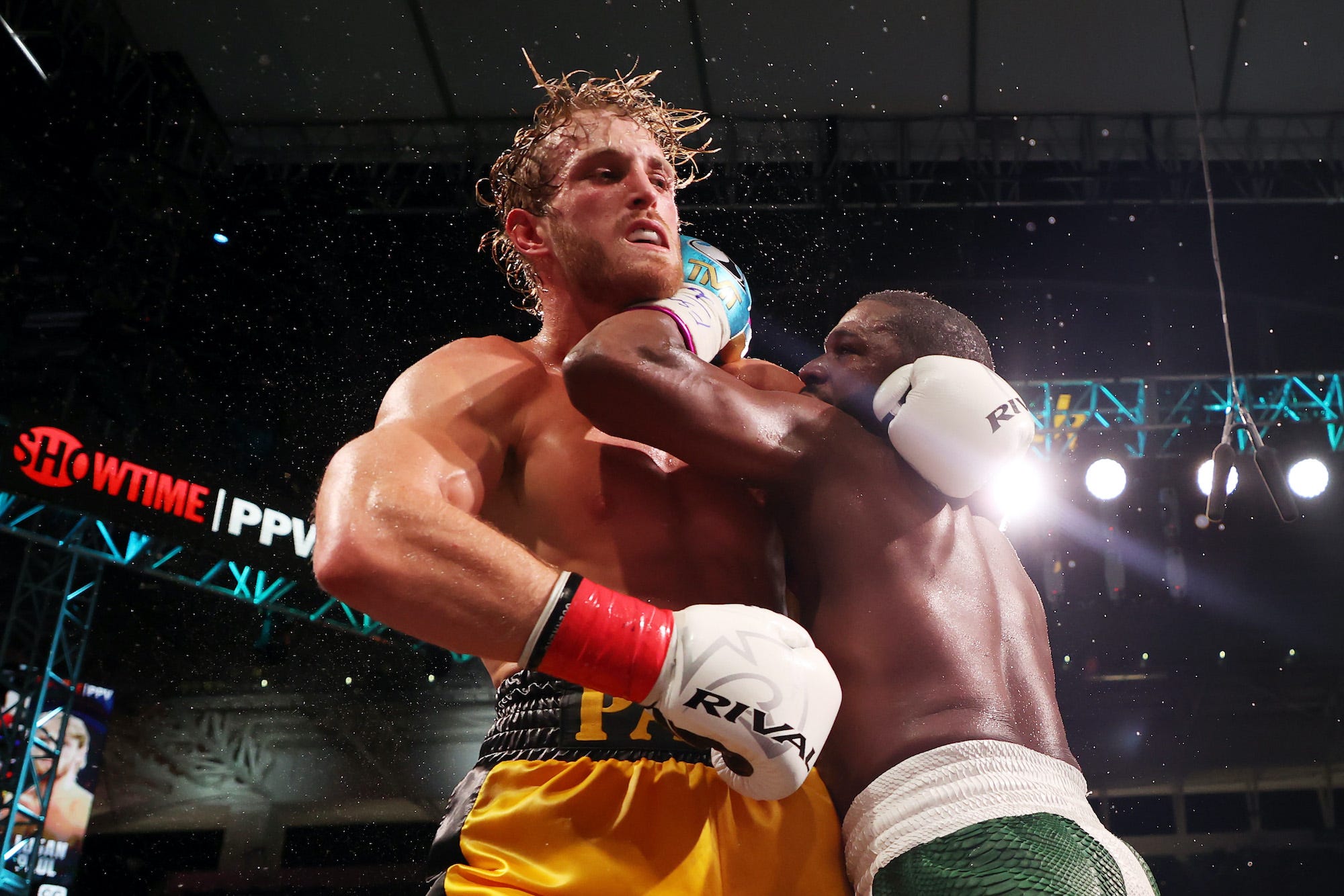 Logan Paul and Floyd Mayweather