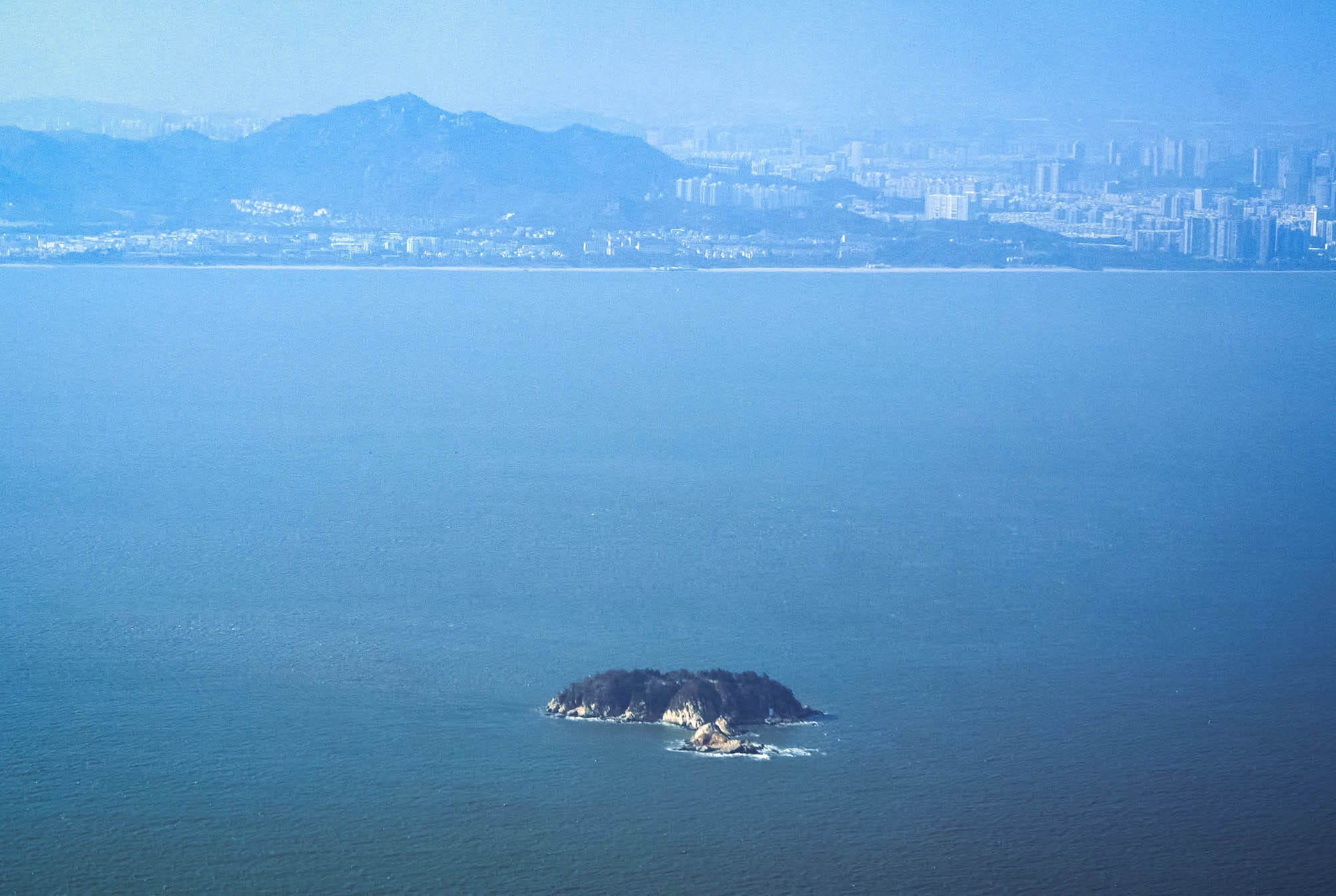 South China Sea between Xiamen in China and Kinmen in Taiwan