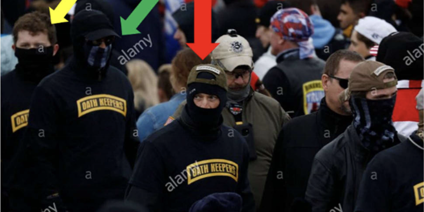 Group of Oath Keepers at Capitol Riots including David Moerschel