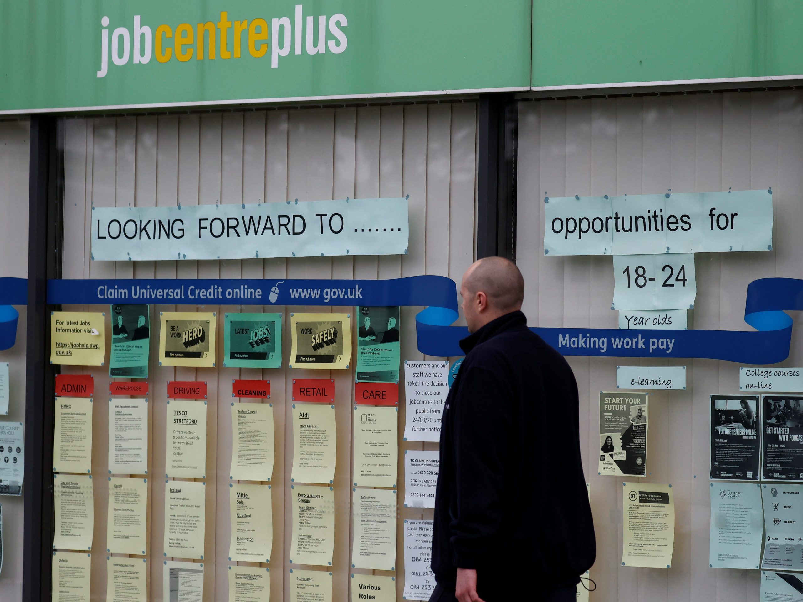 UK unemployment hiring coronavirus labor shortage labour shortages
