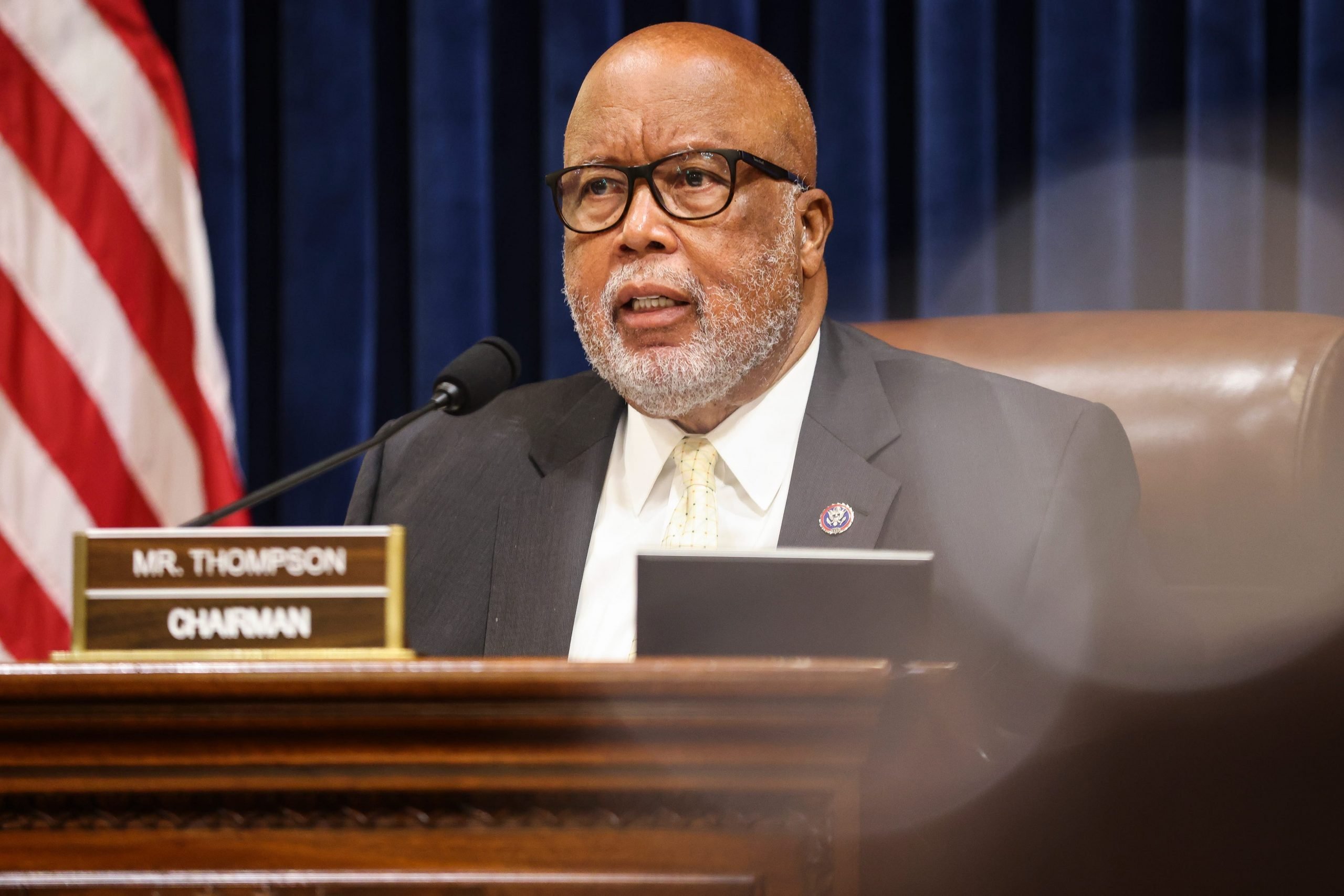 Chairman Rep. Bennie Thompson of Mississippi speaks during a hearing by the House Select Committee investigating the January 6 attack on the U.S. Capitol on July 27, 2021 in Washington, DC.