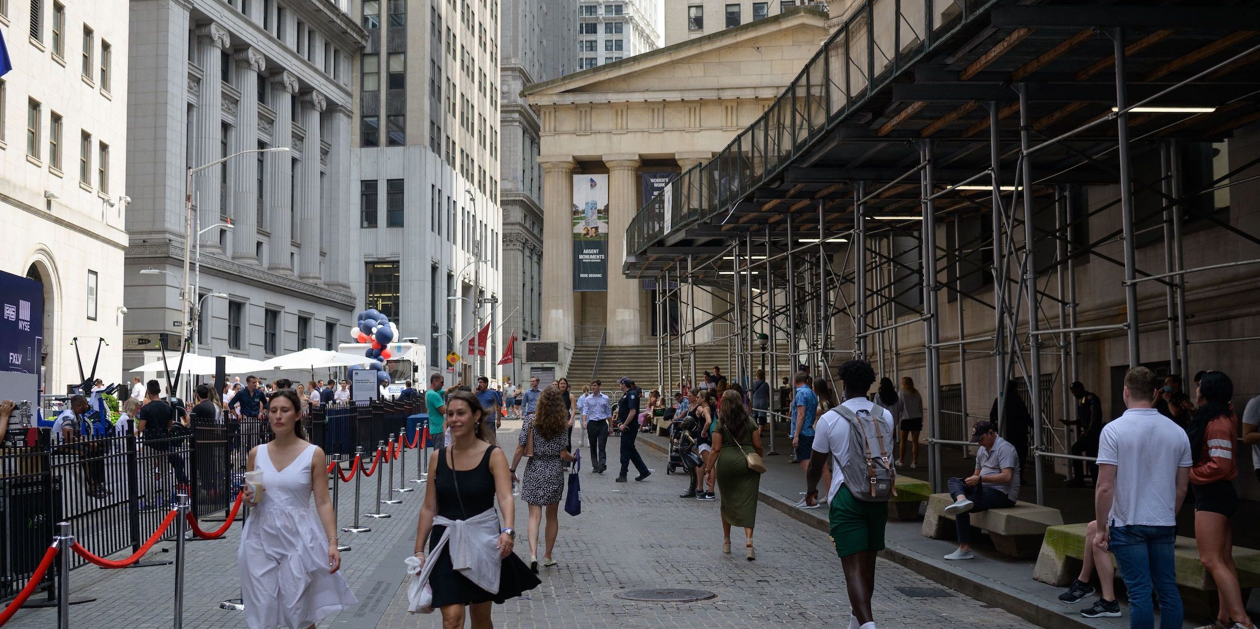 Wall Street NY summer