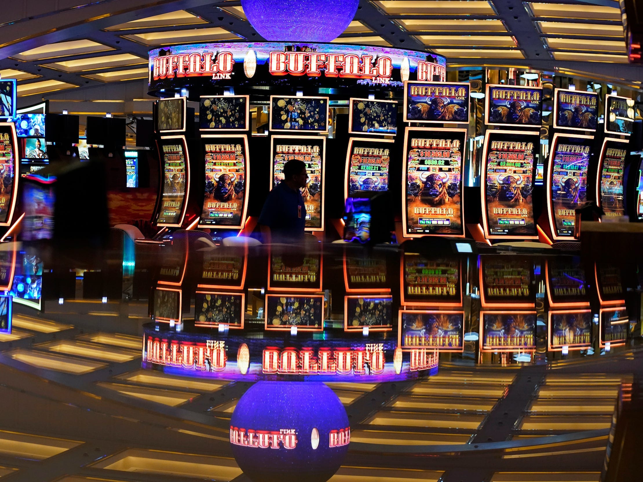 an empty Resorts World Las Vegas casino