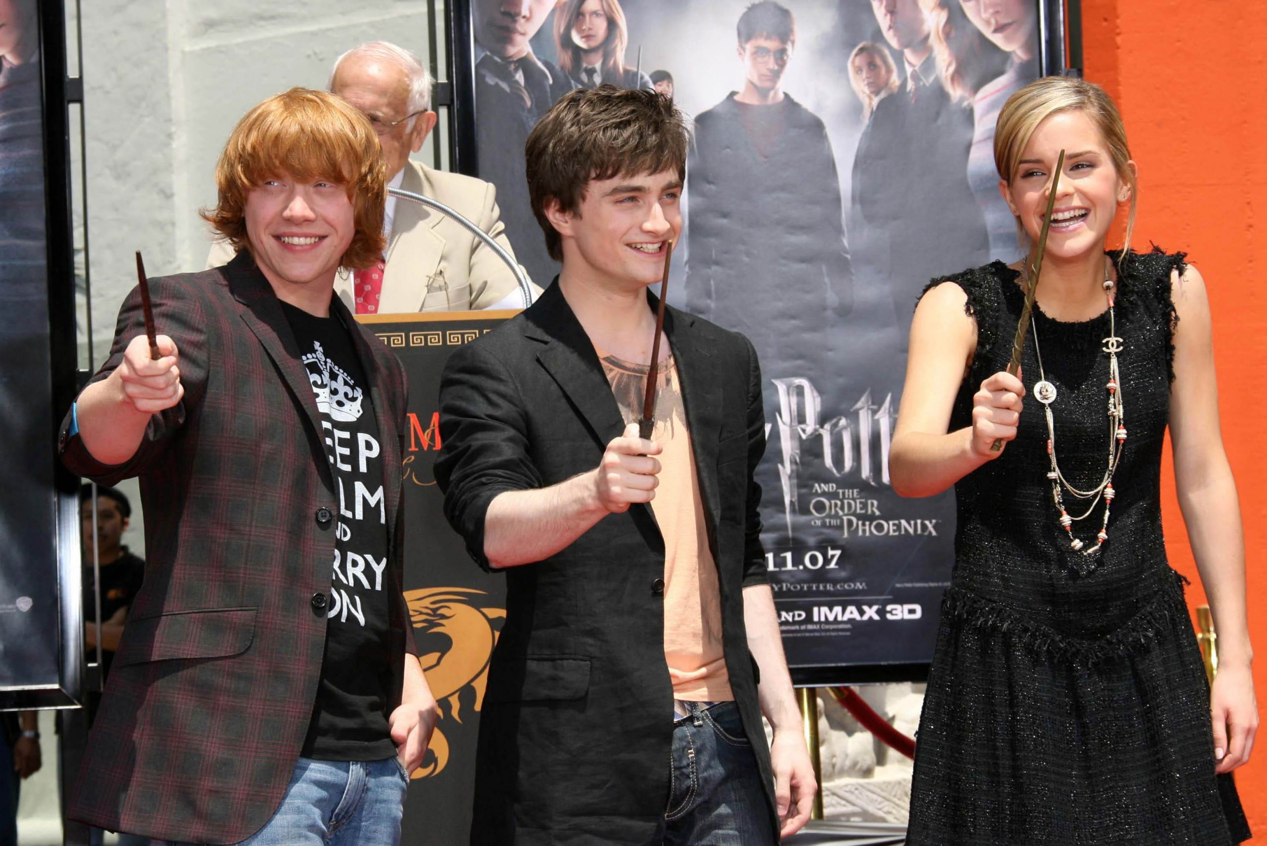 Daniel Radcliffe, Emma Watson, and Rupert Grint