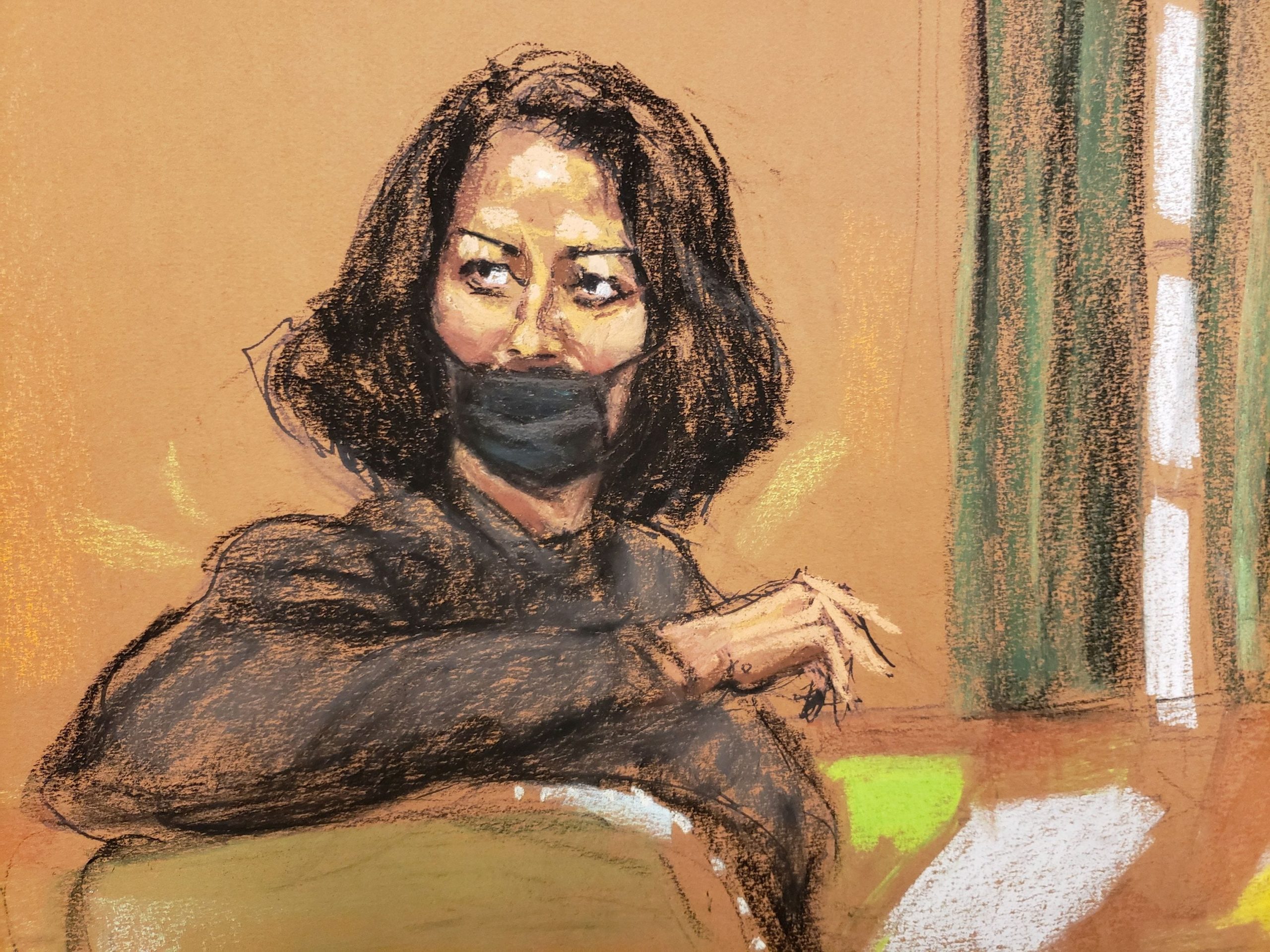 ghislaine maxwell courtroom sketch