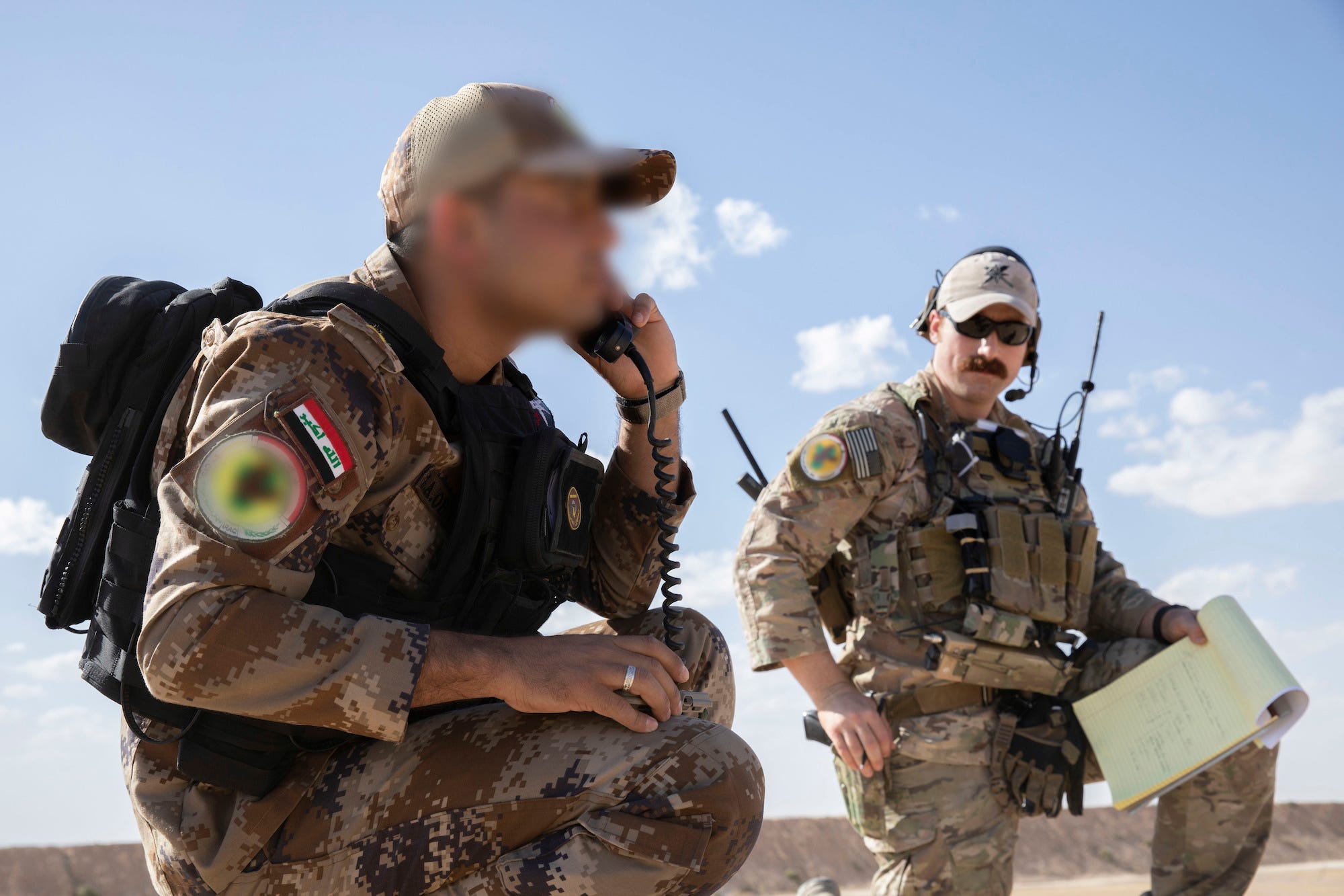 Iraq Counter Terrorism Services tactical attack controller airstrike