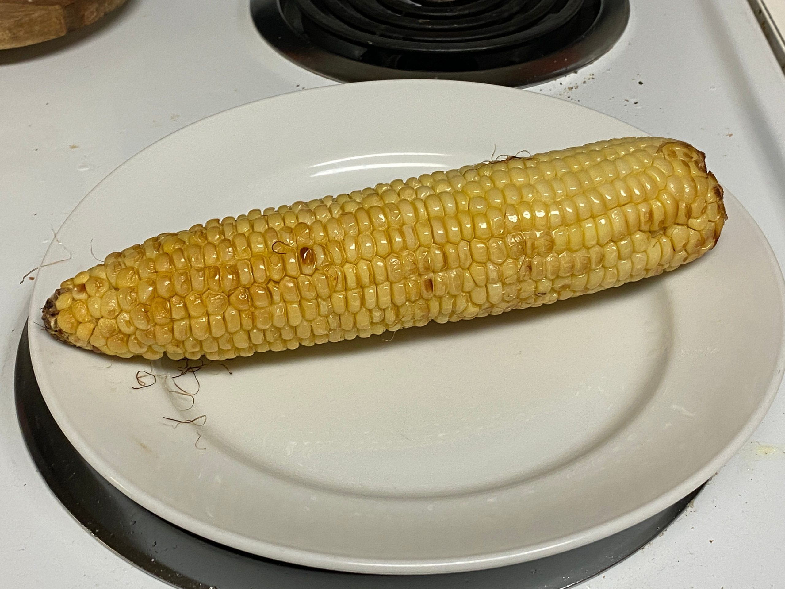 A lightly toasted corn.