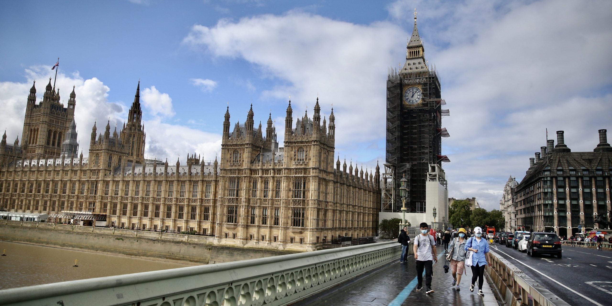 A view of the Houses of Parliament from Westminster Bridge.