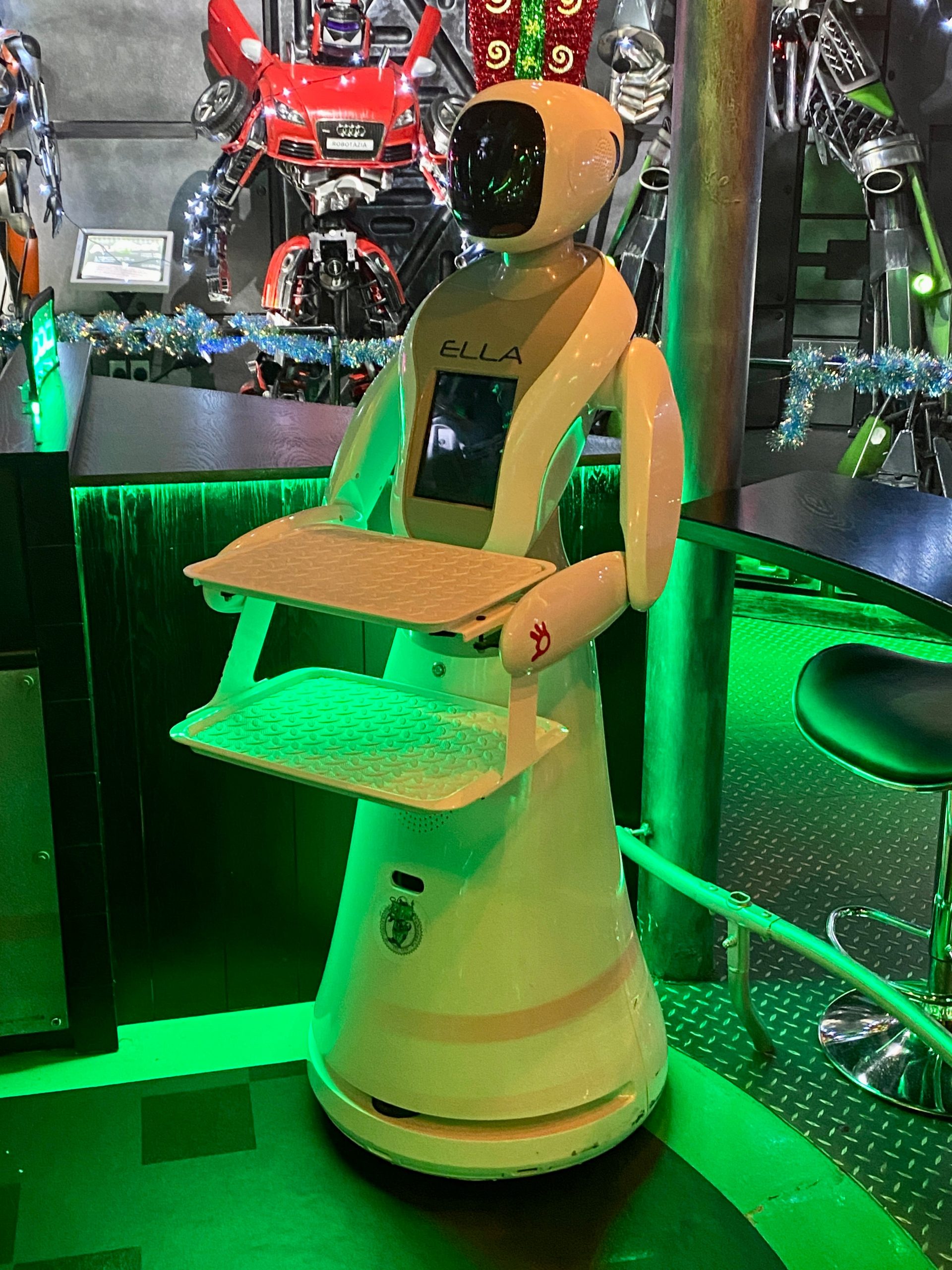 "Ella" the robot inside Robotazia