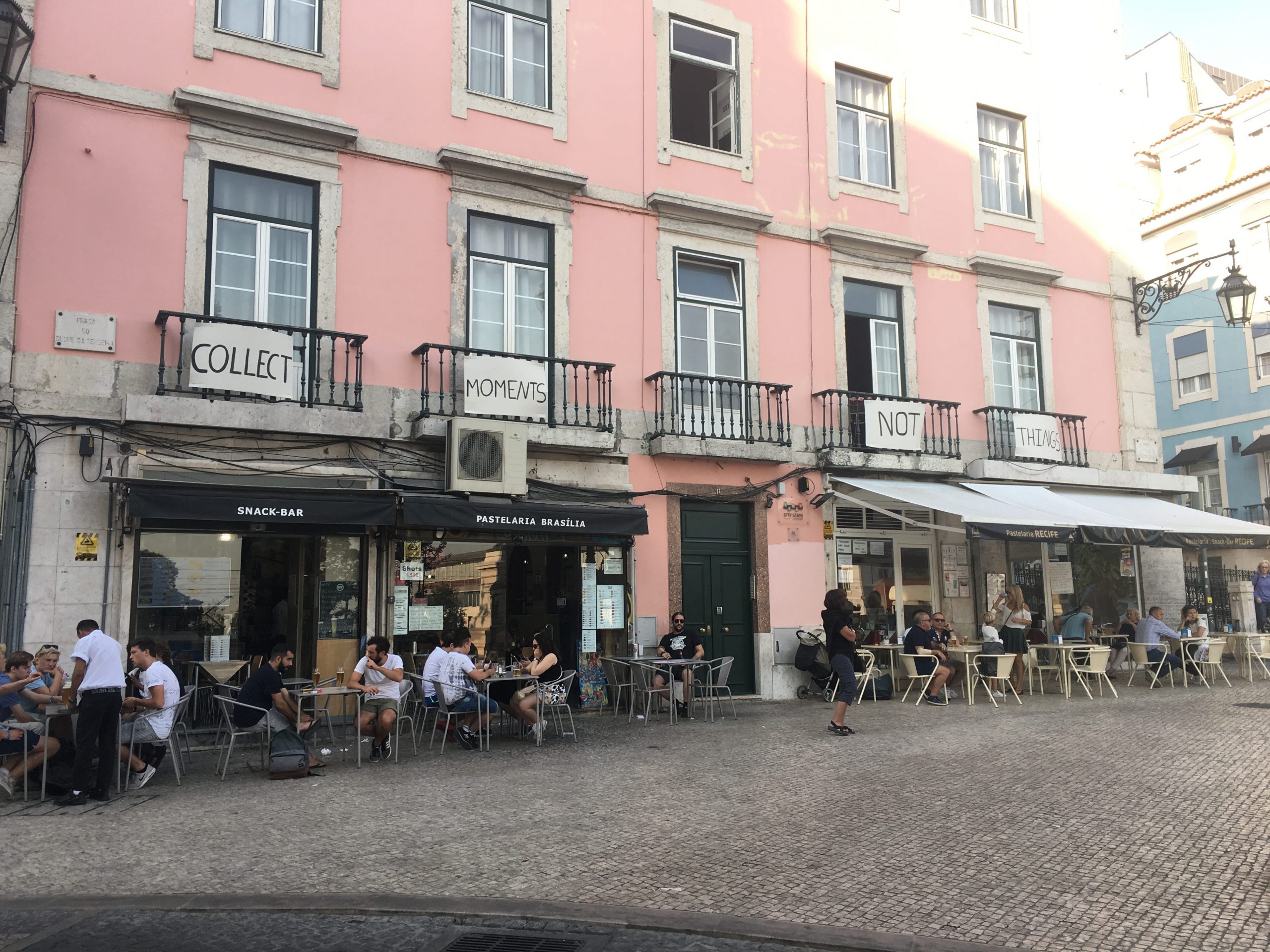 A market with stores