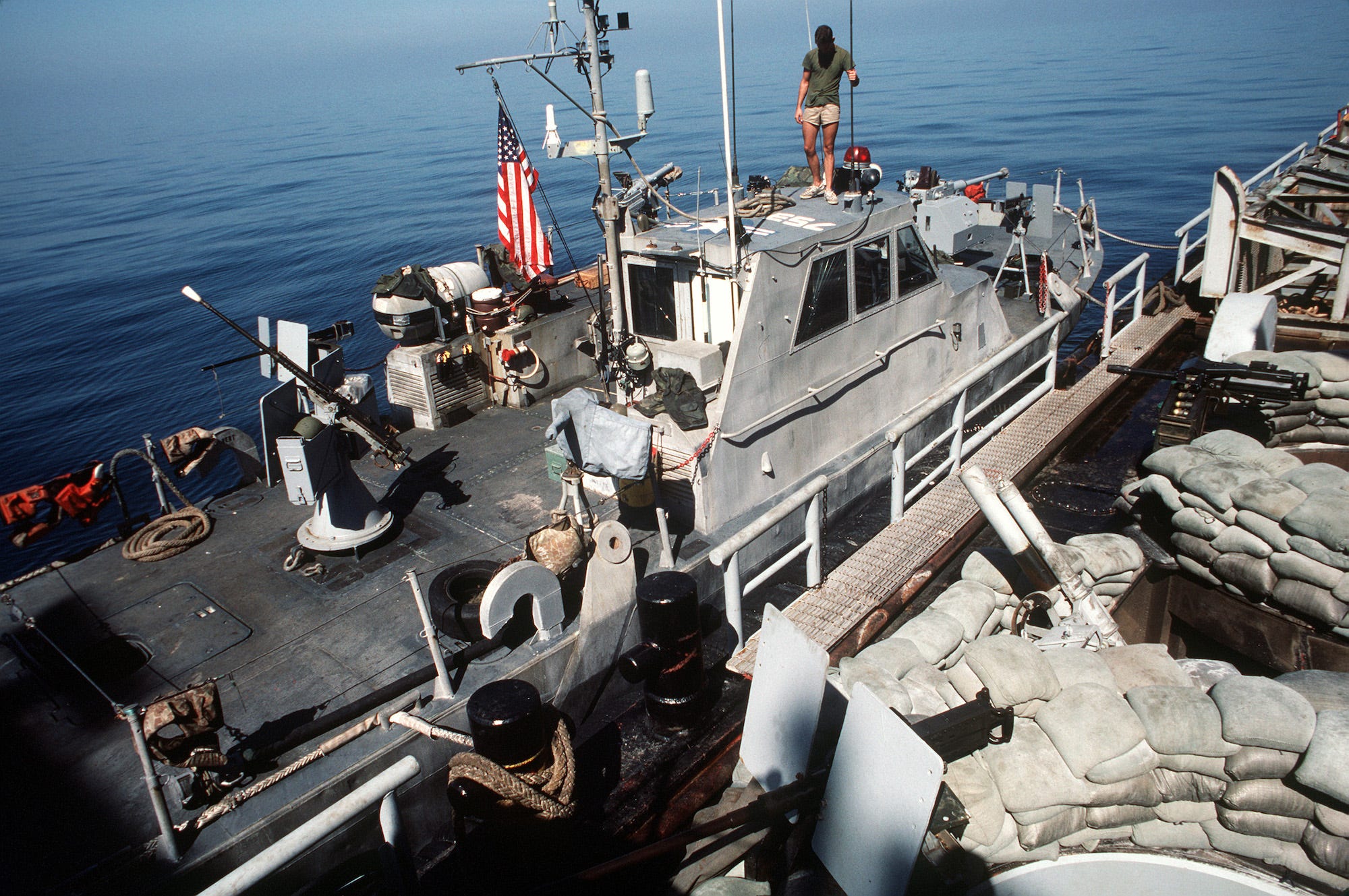 Navy PB Mark III patrol boat in Persian Gulf