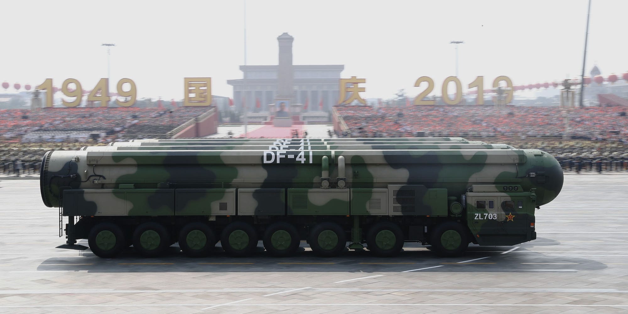 Dongfeng-41 DF-41 ICBM missiles in Beijing