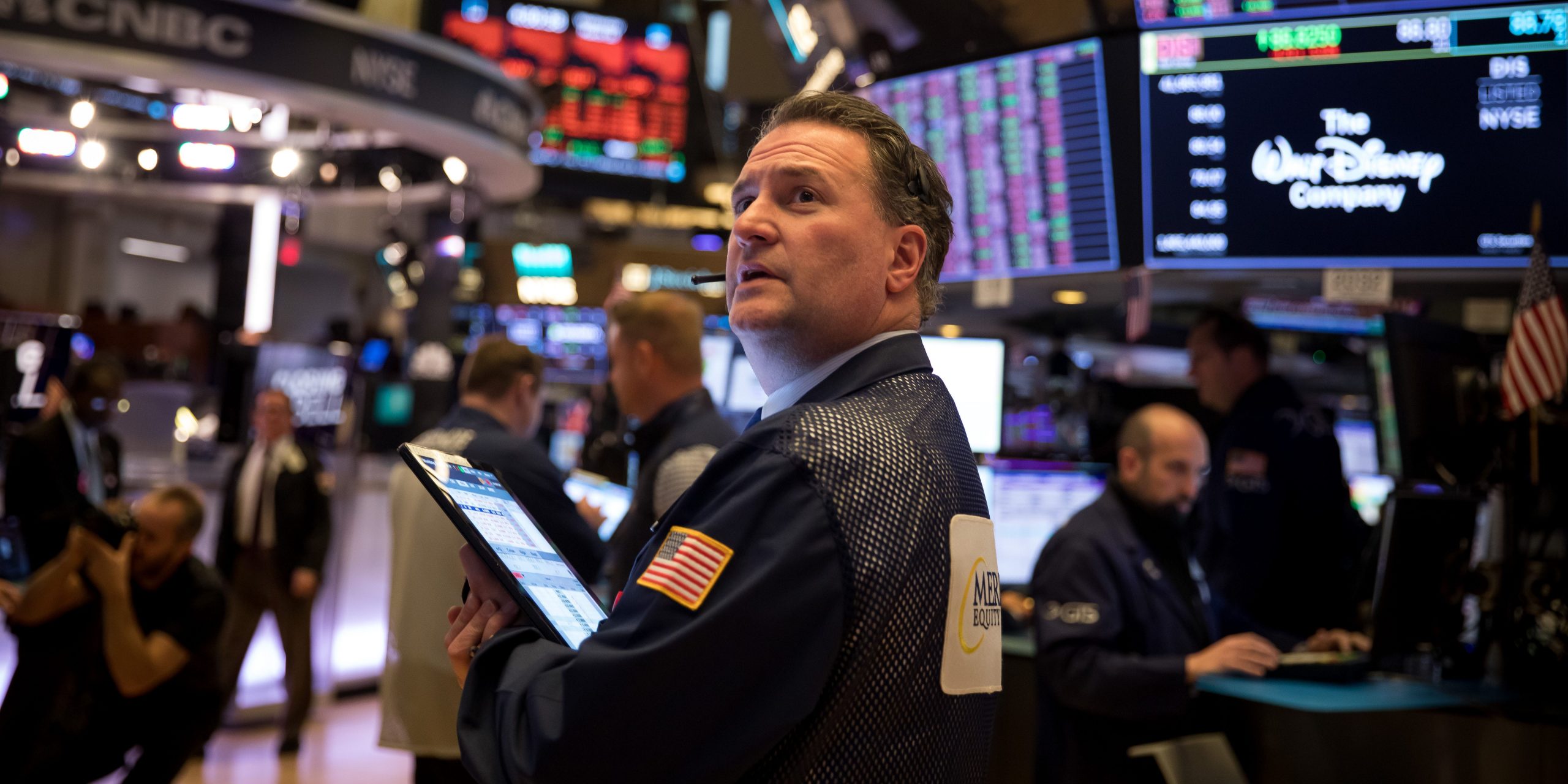 Stock market Dow Jones trader New York