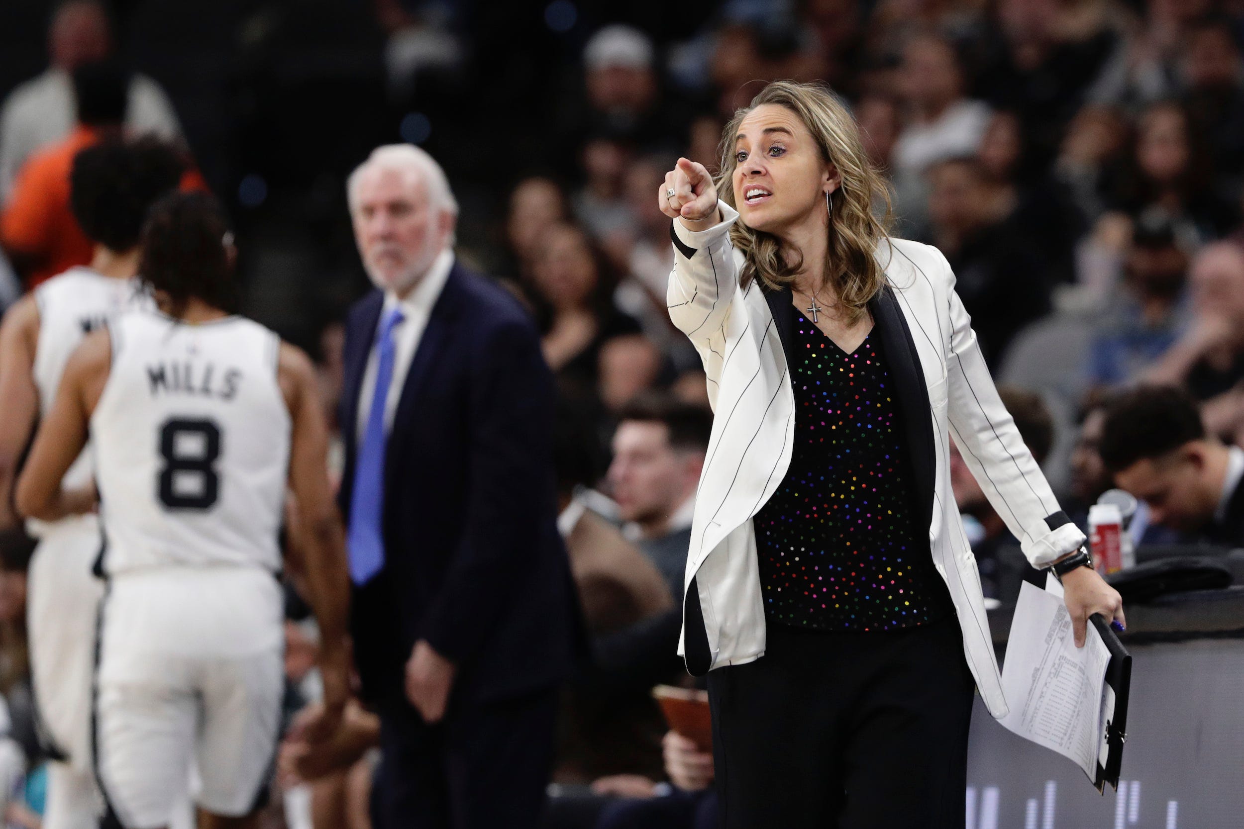 Spurs' Becky Hammon first woman to direct NBA team