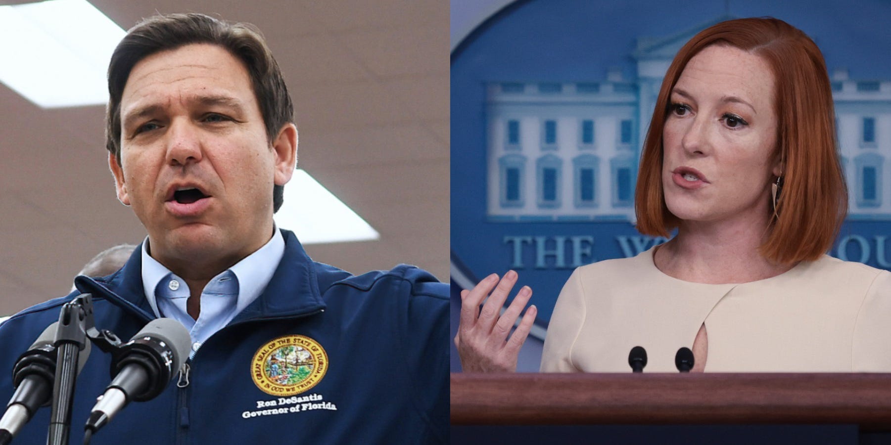 Ron DeSantis, Jen Psaki