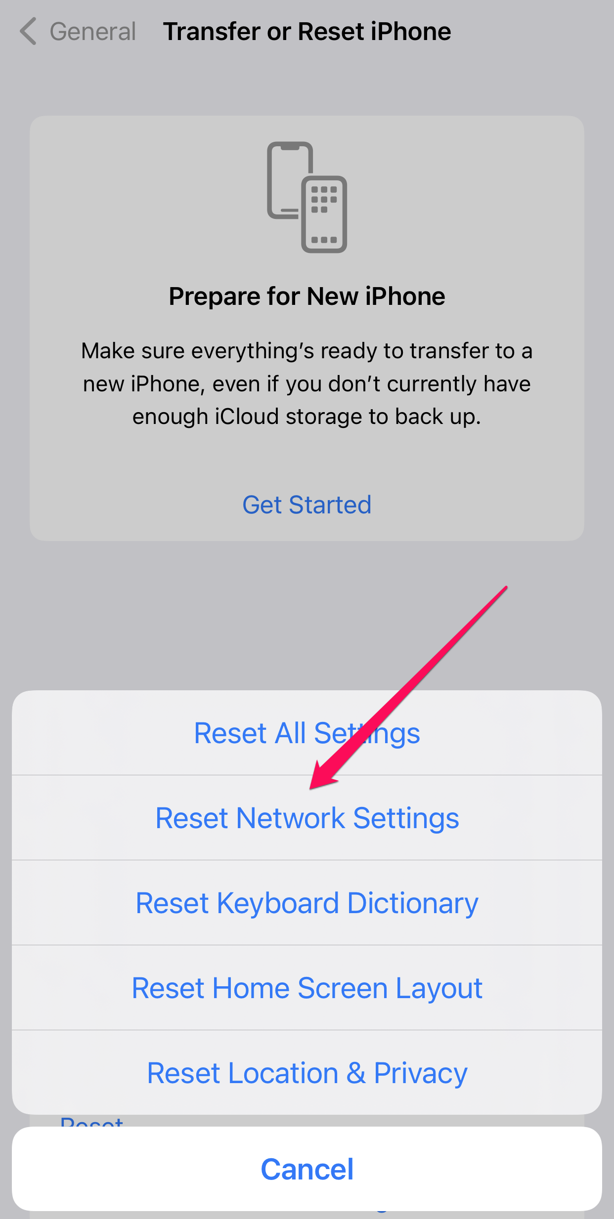 Settings in iOS
