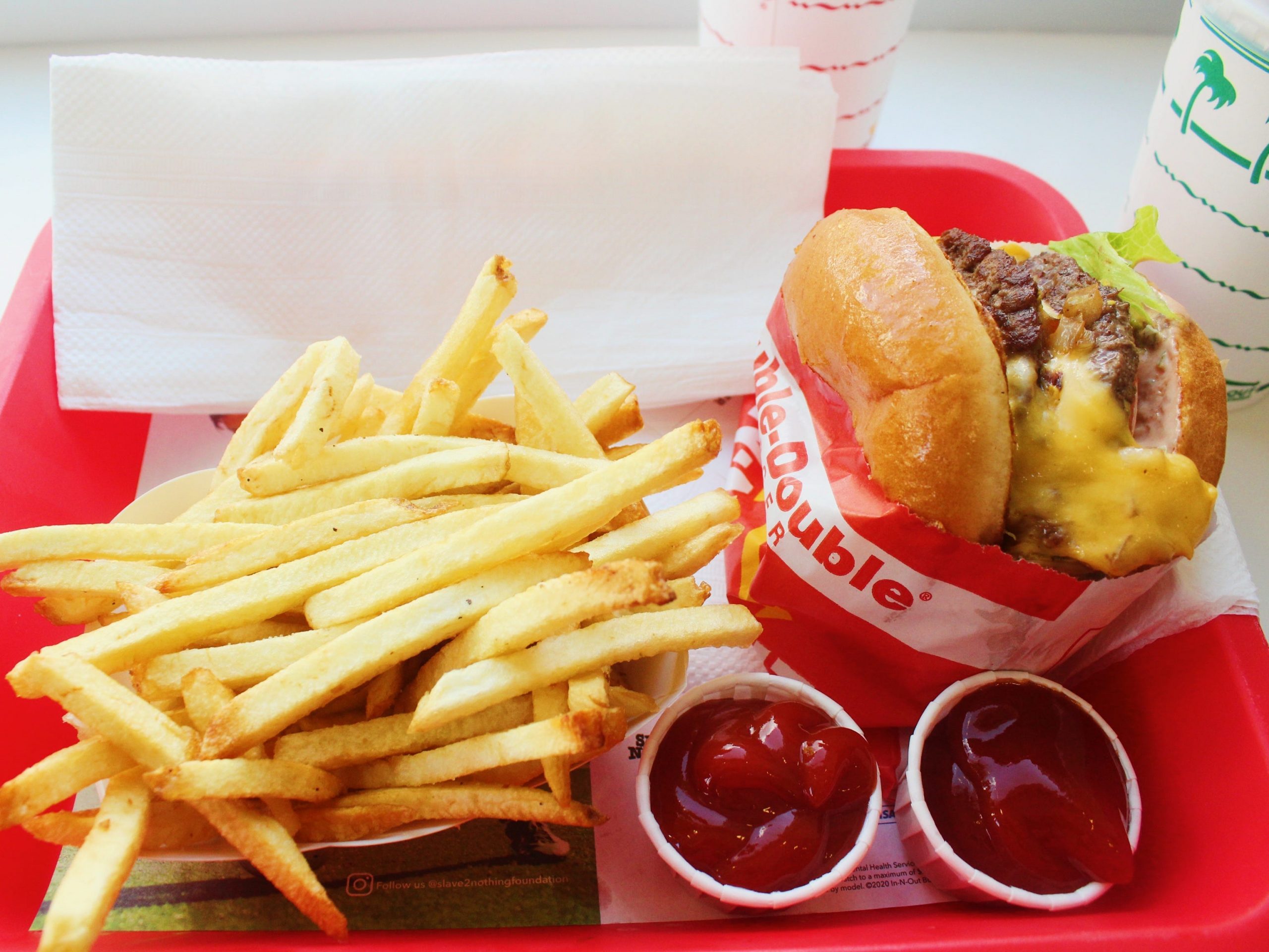 in n out burger meal